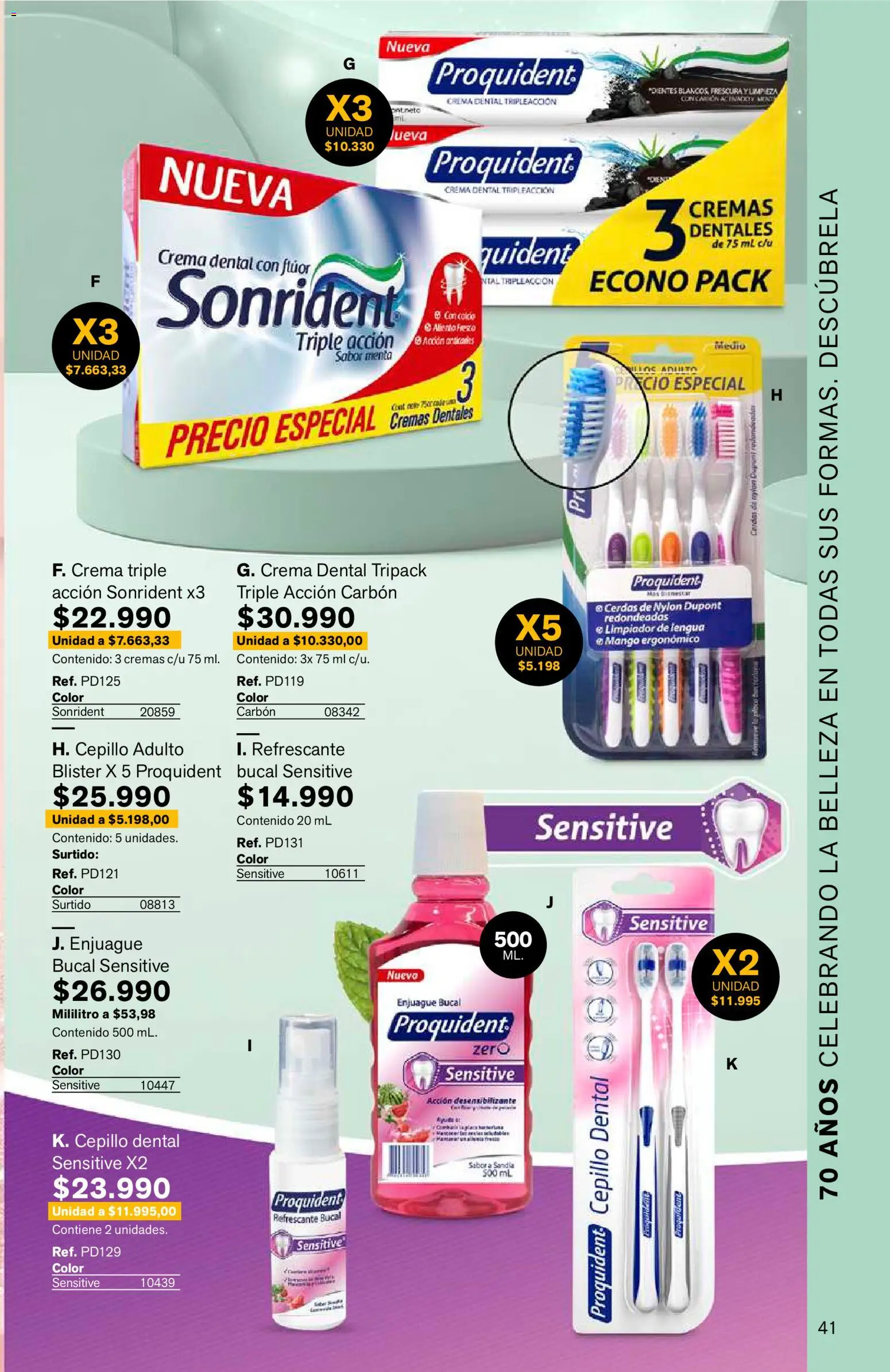 Leonisa revista - valida desde el 15/07/2026 | Página: 41 | Productos: Fresa, Mango, Enjuague bucal, Crema dental