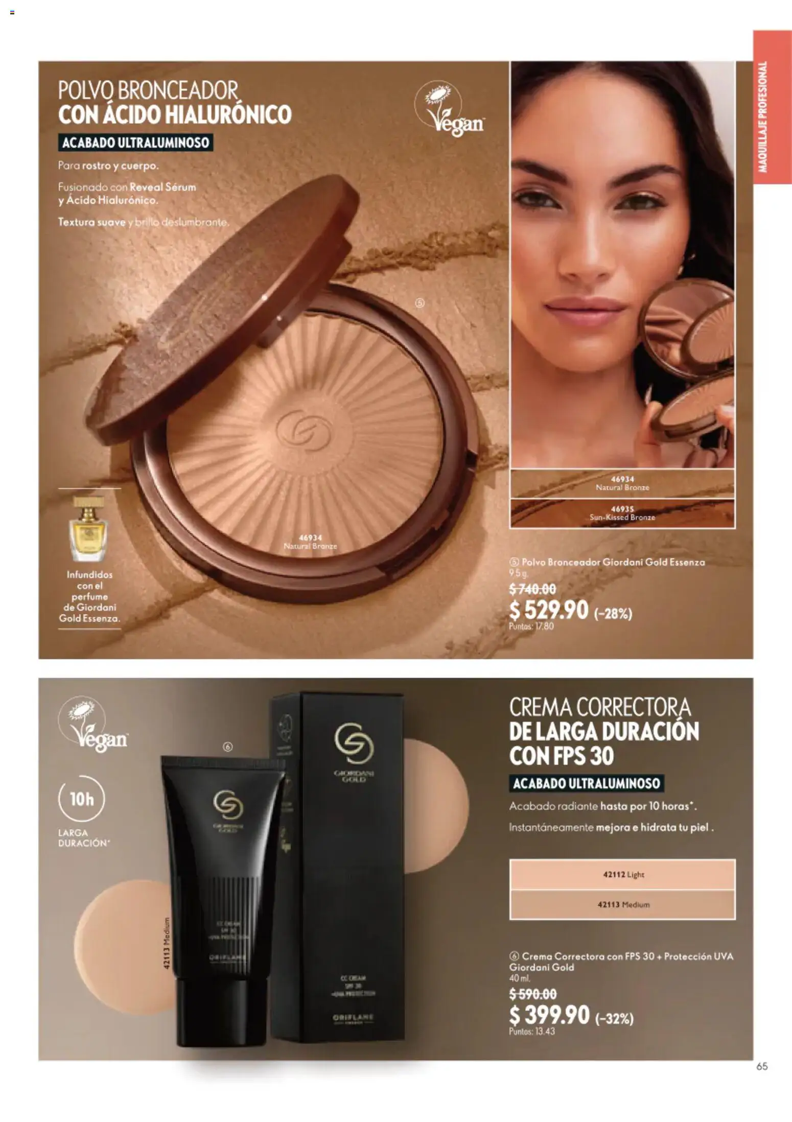 Nuevas ofertas de Oriflame válidas en toda la República Mexicana desde el 22/08/2026. ¡Encuentra las mejores ofertas en Oriflame campaña 12 2026! | Página: 65 | Productos: Serum, Crema, Radiante, Bronceador