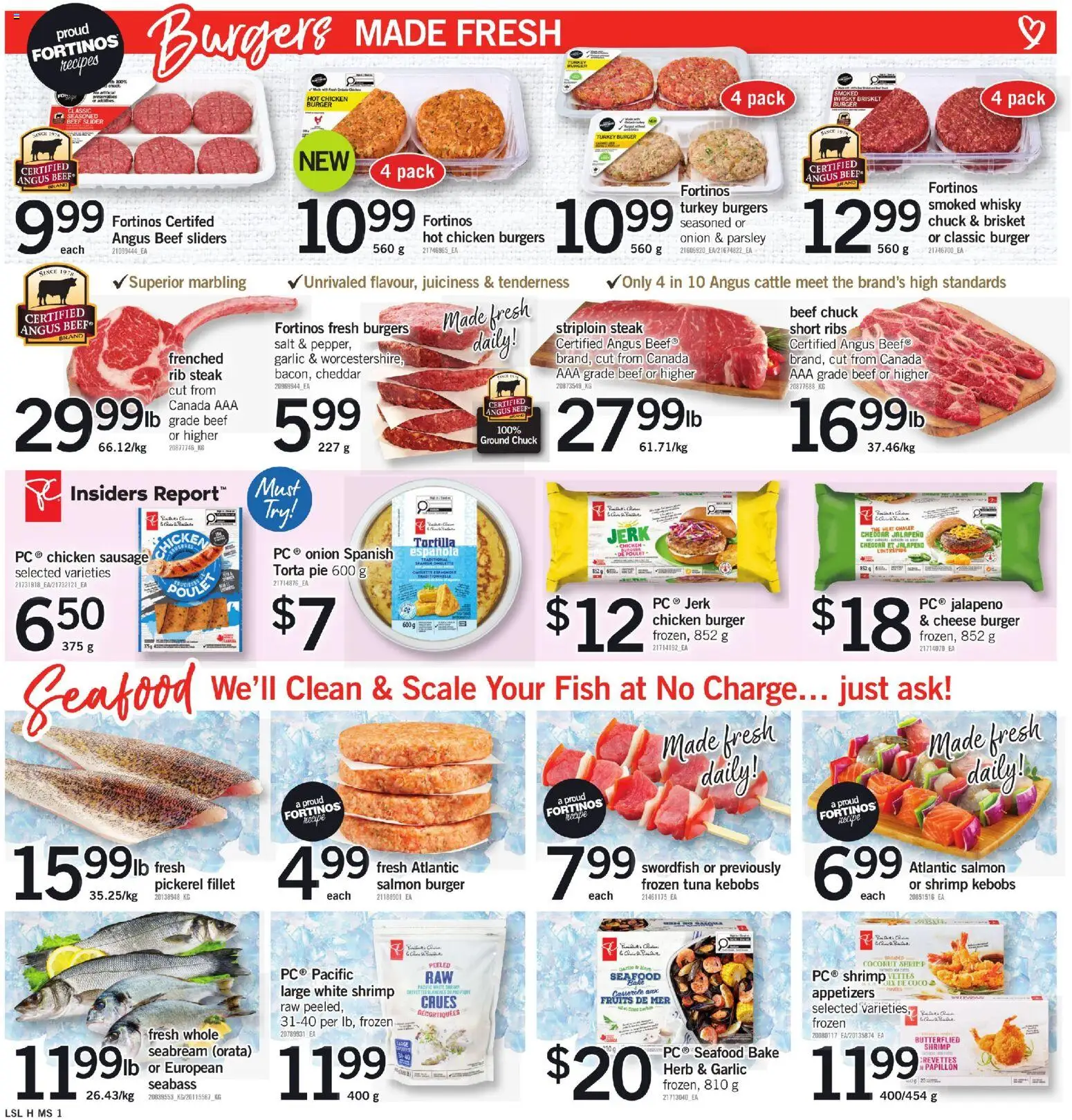 Loblaws flyer valid from 28.05.2026 | Page: 4 | Products: Fish, Beef, PC, Turkey