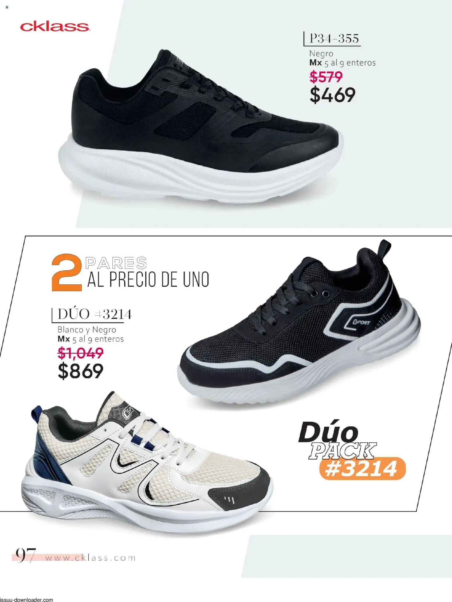 Nuevas ofertas de Cklass válidas en toda la República Mexicana desde el 26/01/2026. ¡Encuentra las mejores ofertas en Cklass catálogo Especial Calzado! | Página: 98