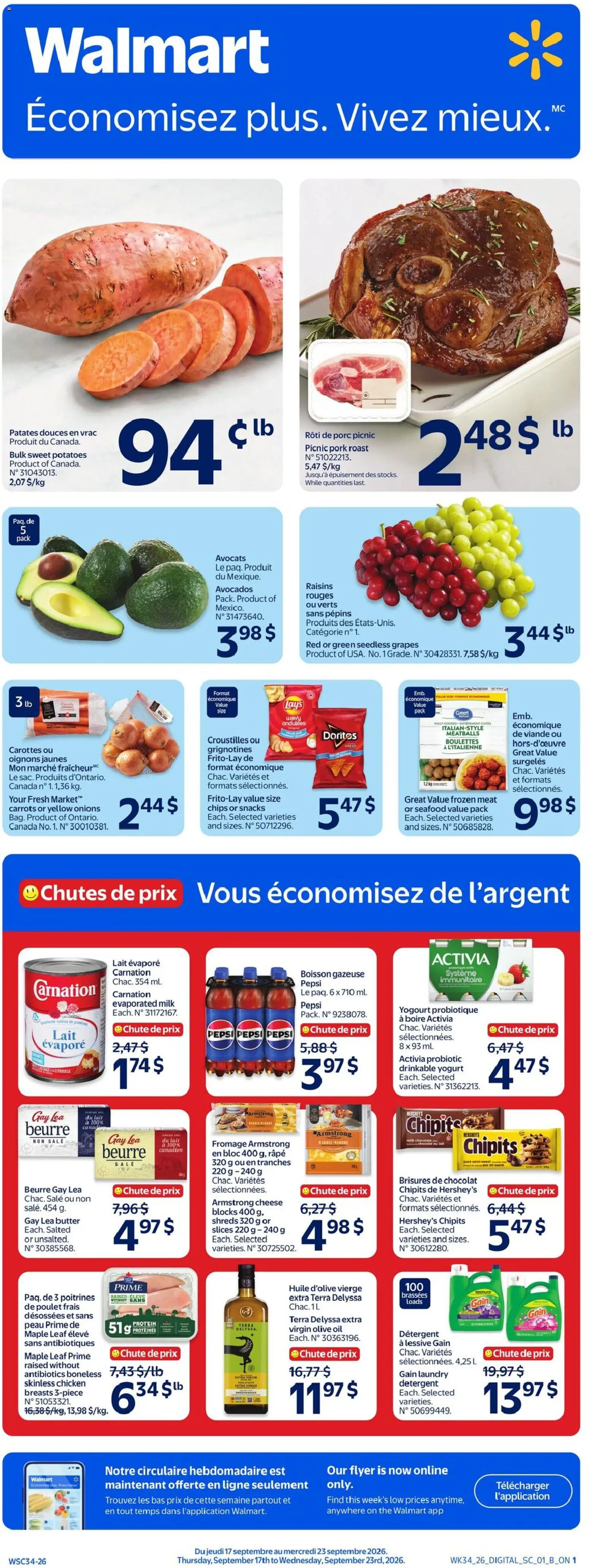 Walmart Thursday, September 17 Price Drop
