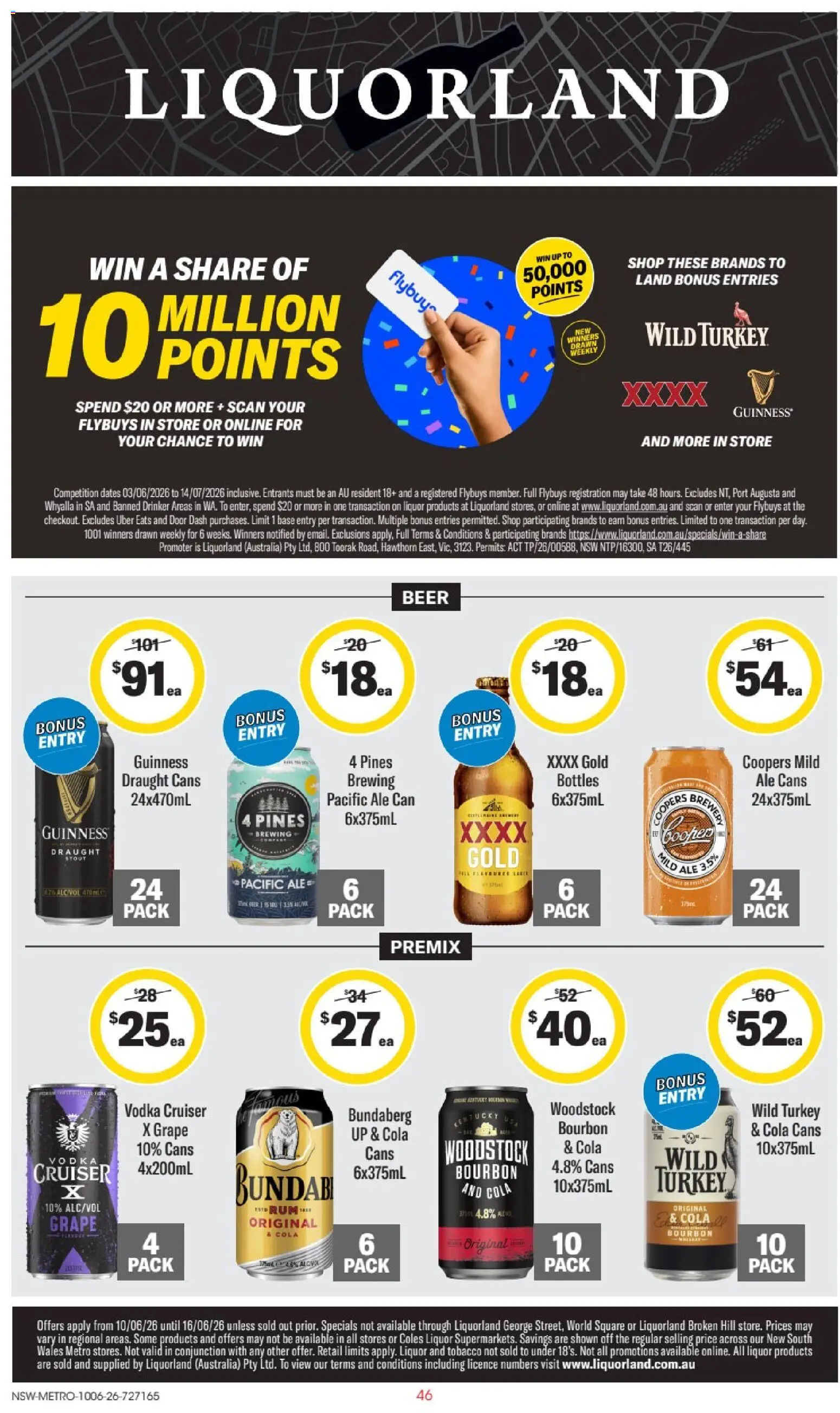 Liquorland catalogue - valid from 10.06.2026 | Page: 1 | Products: Door, Beer, Vodka, Turkey