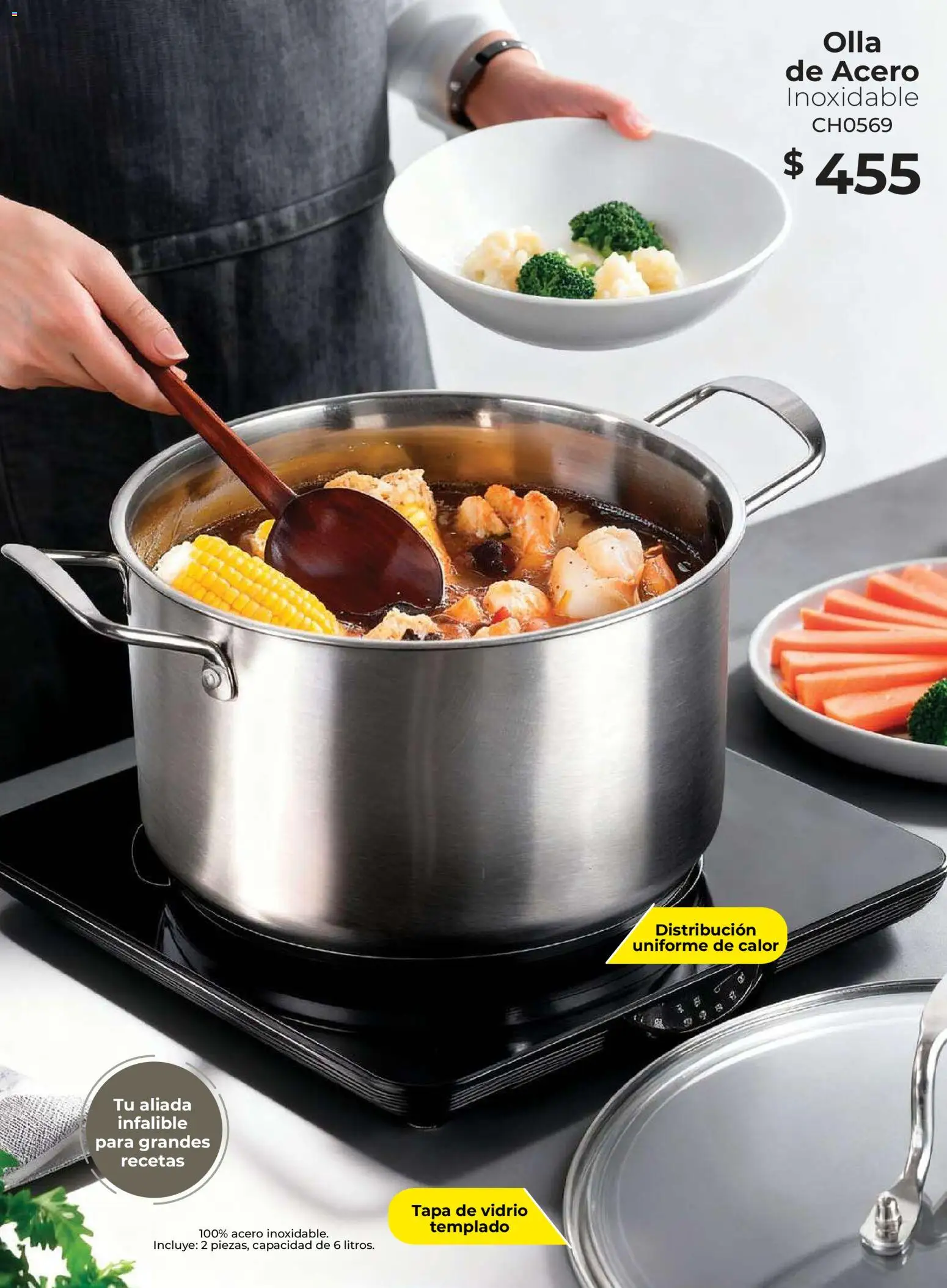 Nuevas ofertas de Colchas Concord válidas en toda la República Mexicana desde el 01.05.2026. ¡Encuentra las mejores ofertas en Colchas Concord catálogo Concord home! | Página: 59 | Productos: Olla