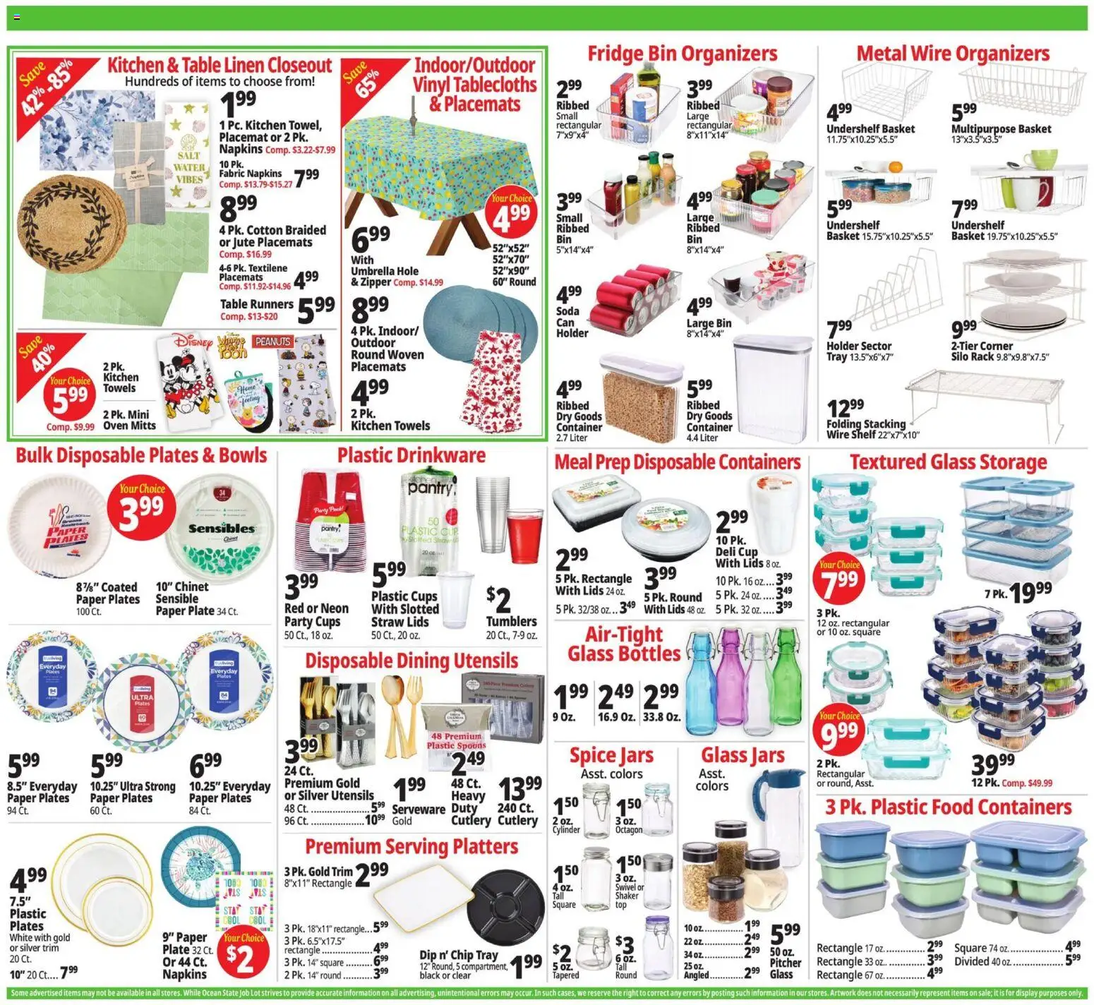 Ocean State Job Lot Weekly Ad - valid from 07/09/2026 | Page: 11 | Products: Trim, Salt, Umbrella, Oven