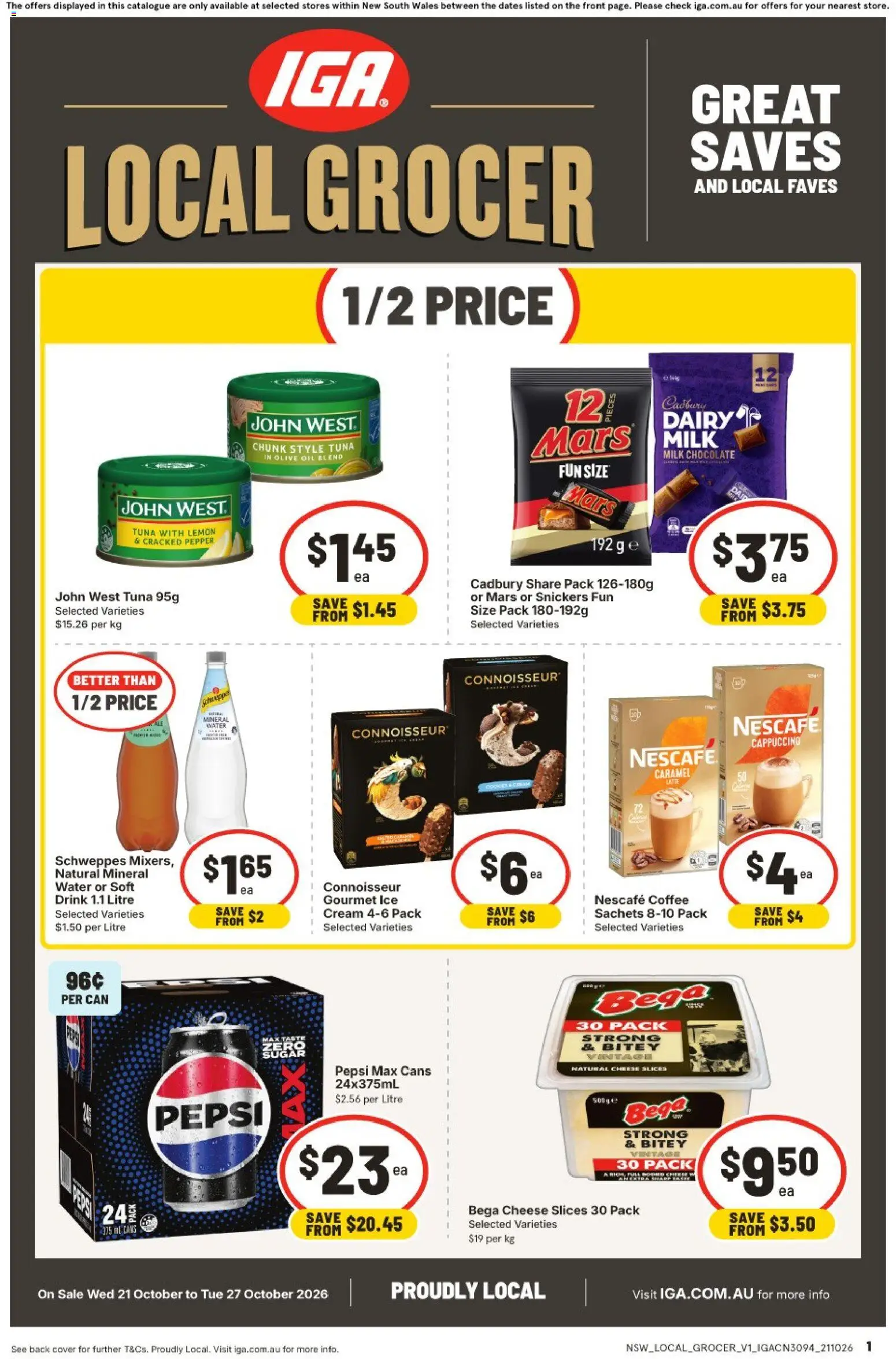 IGA catalogue - valid from 21/10/2026 | Page: 1