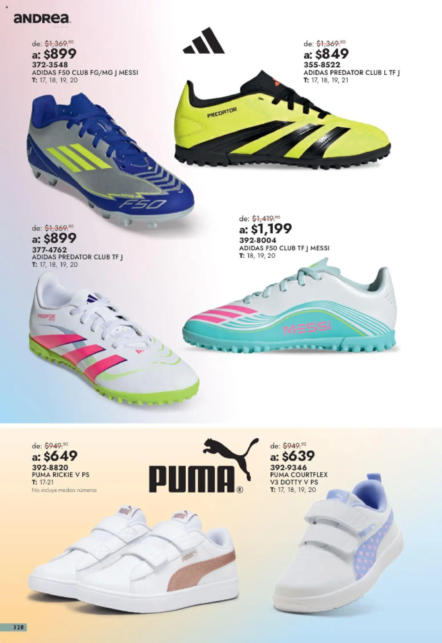 Nuevas ofertas de Andrea válidas en toda la República Mexicana desde el 26/07/2026. ¡Encuentra las mejores ofertas en Andrea catálogo Outlet! | Página: 328