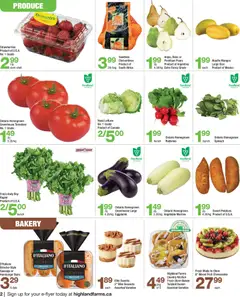 Preview of Highland Farms weekly flyer / circulaire from shop Highland Farms valid from Jul 2, 2026 | Page: 2 | Products: Strawberries, Potatoes, Bag, Tomatoes