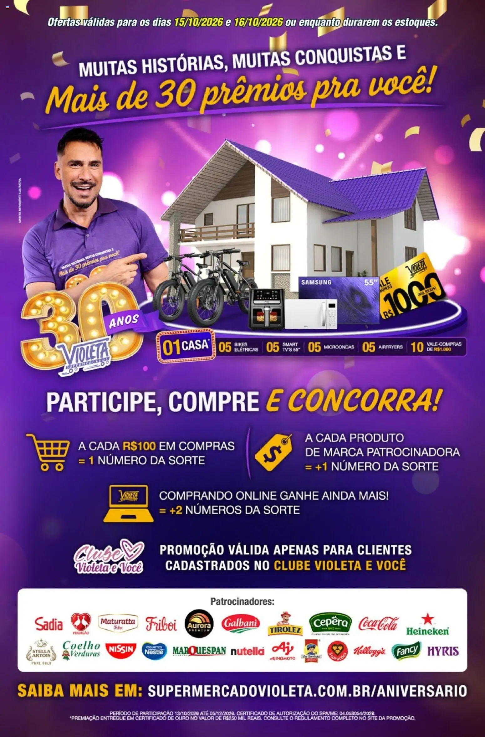 Violeta Supermercados Folheto - válido de 15/10/2026 | Página: 1