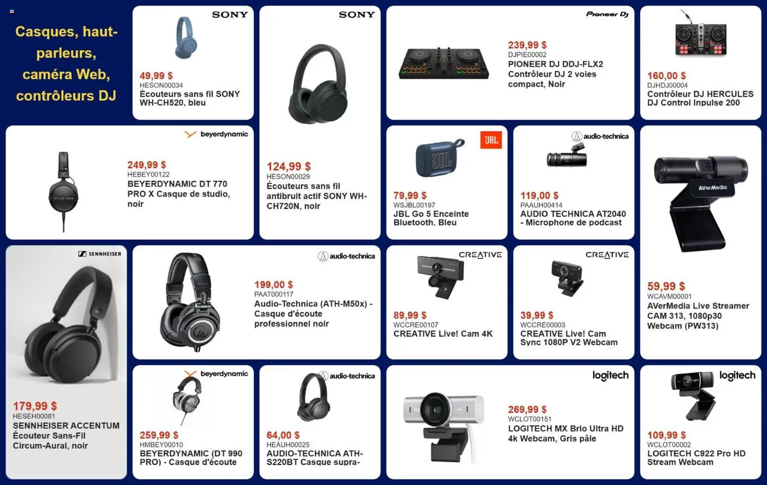 Canada Computers flyer valid from Aug 14, 2026 | Page: 11 | Products: Audio, Camera, Microphone