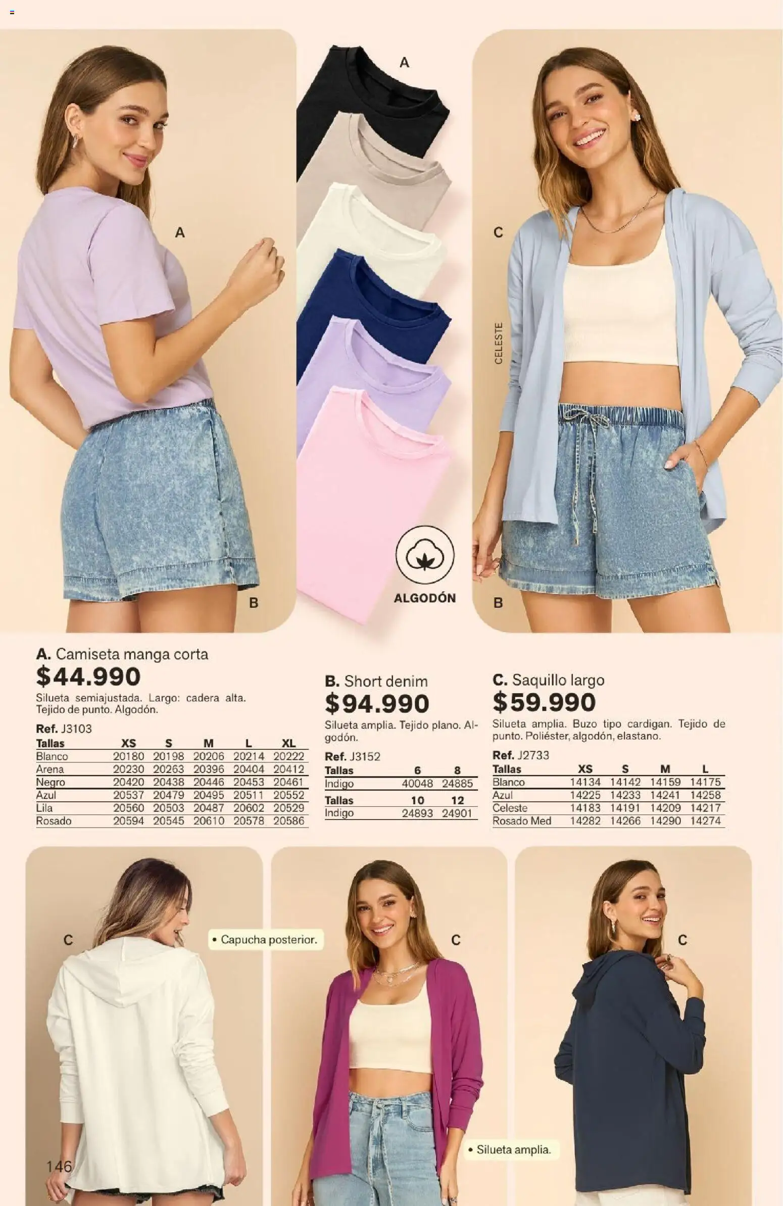 Leonisa revista - valida desde el 04/08/2026 | Página: 146 | Productos: Algodón, Short, Buzo, Camiseta