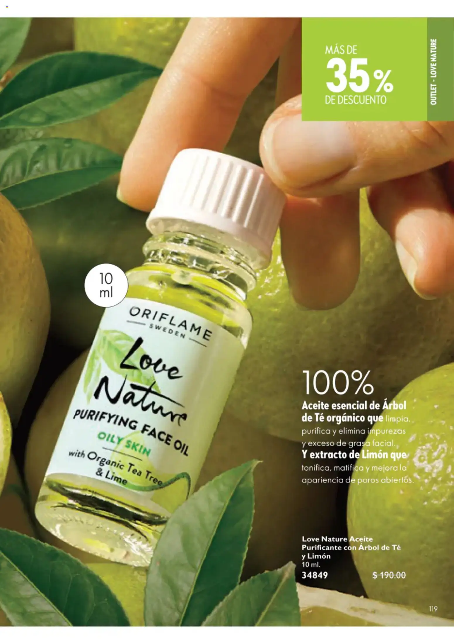 Nuevas ofertas de Oriflame válidas en toda la República Mexicana desde el 01/08/2026. ¡Encuentra las mejores ofertas en Oriflame campaña 11 2026! | Página: 119 | Productos: Limón, Aceite, Té