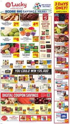 Preview of Lucky Supermarkets weekly ads valid from 10.06.2026