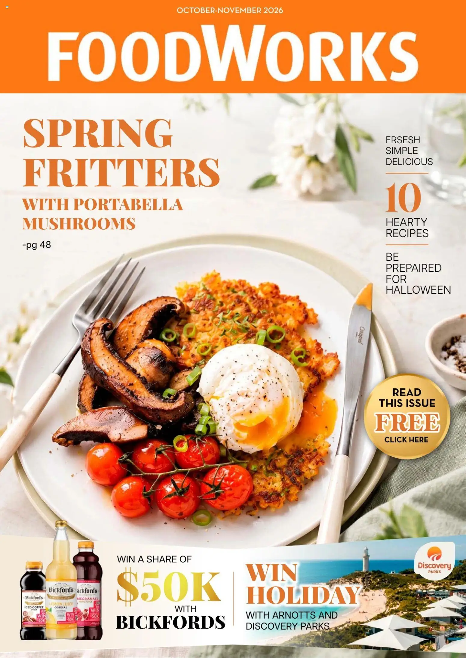 Foodworks catalogue - valid from 01/10/2026 | Page: 1 | Products: Juice, Mushrooms, Lemon, Lemon juice
