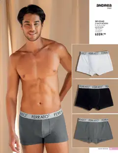 Vista previa de Andrea catálogo Vestir Caballero, nuevo folleto de la tienda, válido en México a partir del 24/05/2026 | Página: 63 | Productos: Boxers