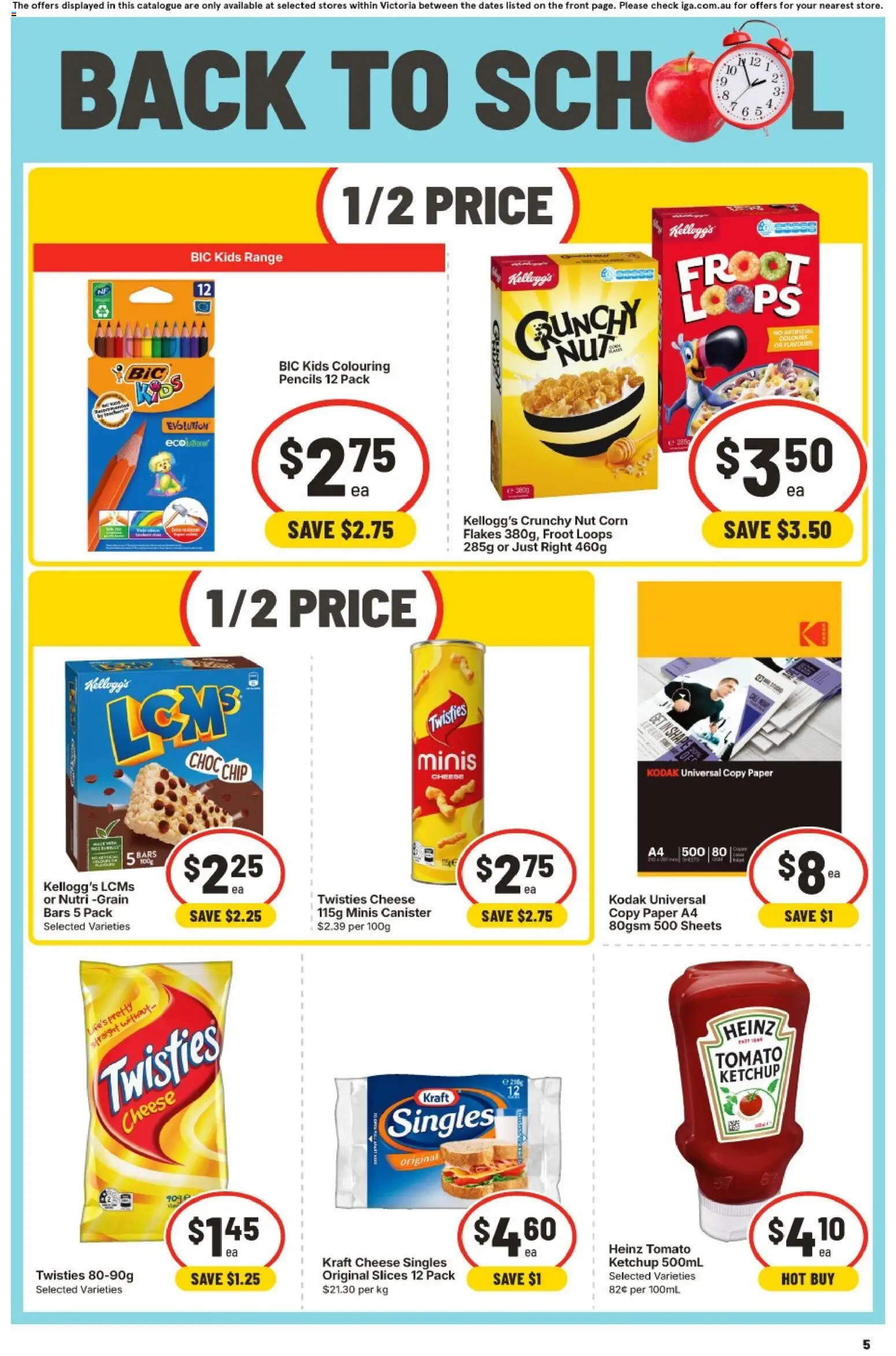 IGA catalogue - valid from 30/09/2026 | Page: 4 | Products: Corn, Cheese, Ketchup, Flakes
