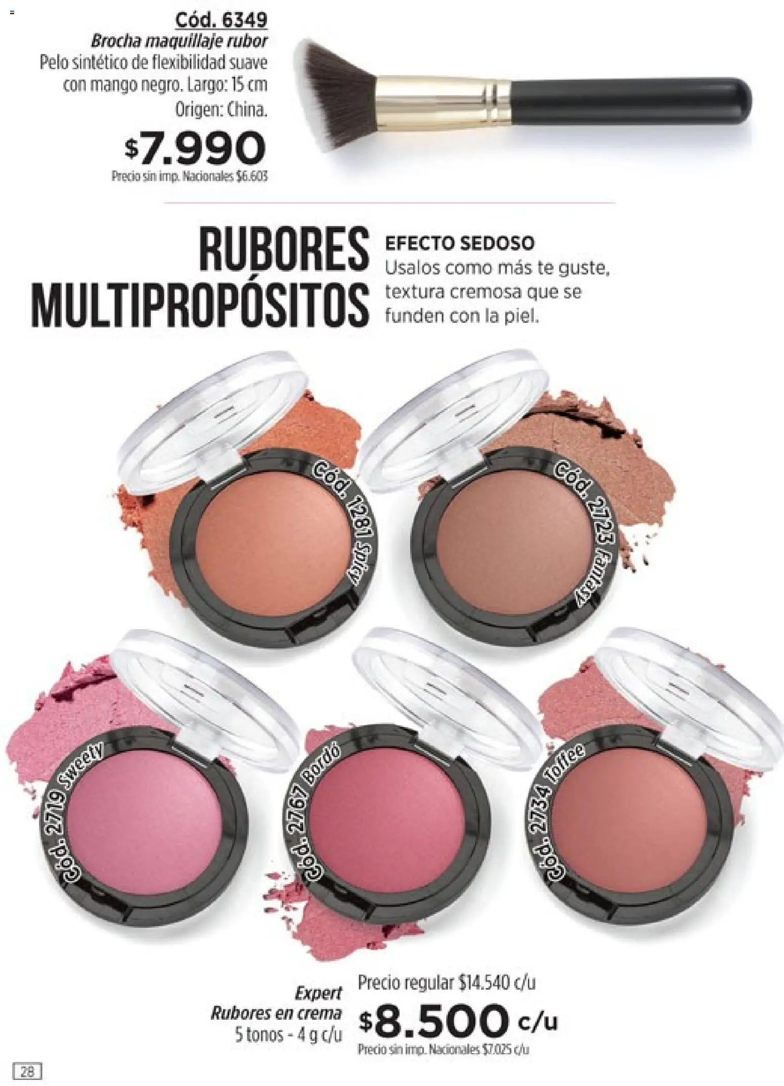 Catálogo Amodil Campaña 12 │ válido desde el 30/06/2026 | Página: 28 | Productos: Maquillaje, Rubor, Mango, Té