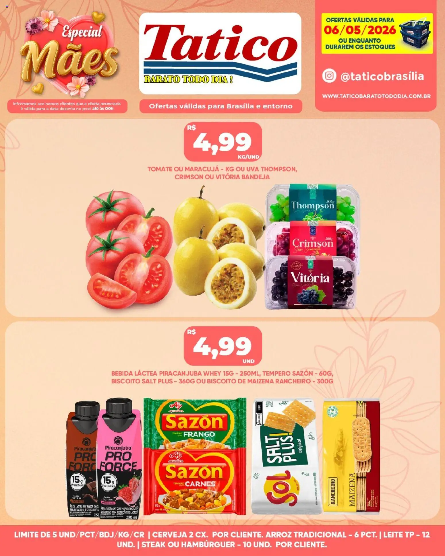 Tatico Folheto - válido de 06.05.2026 | Página: 3 | Produtos: Cerveja, Arroz, Bebida, Frango