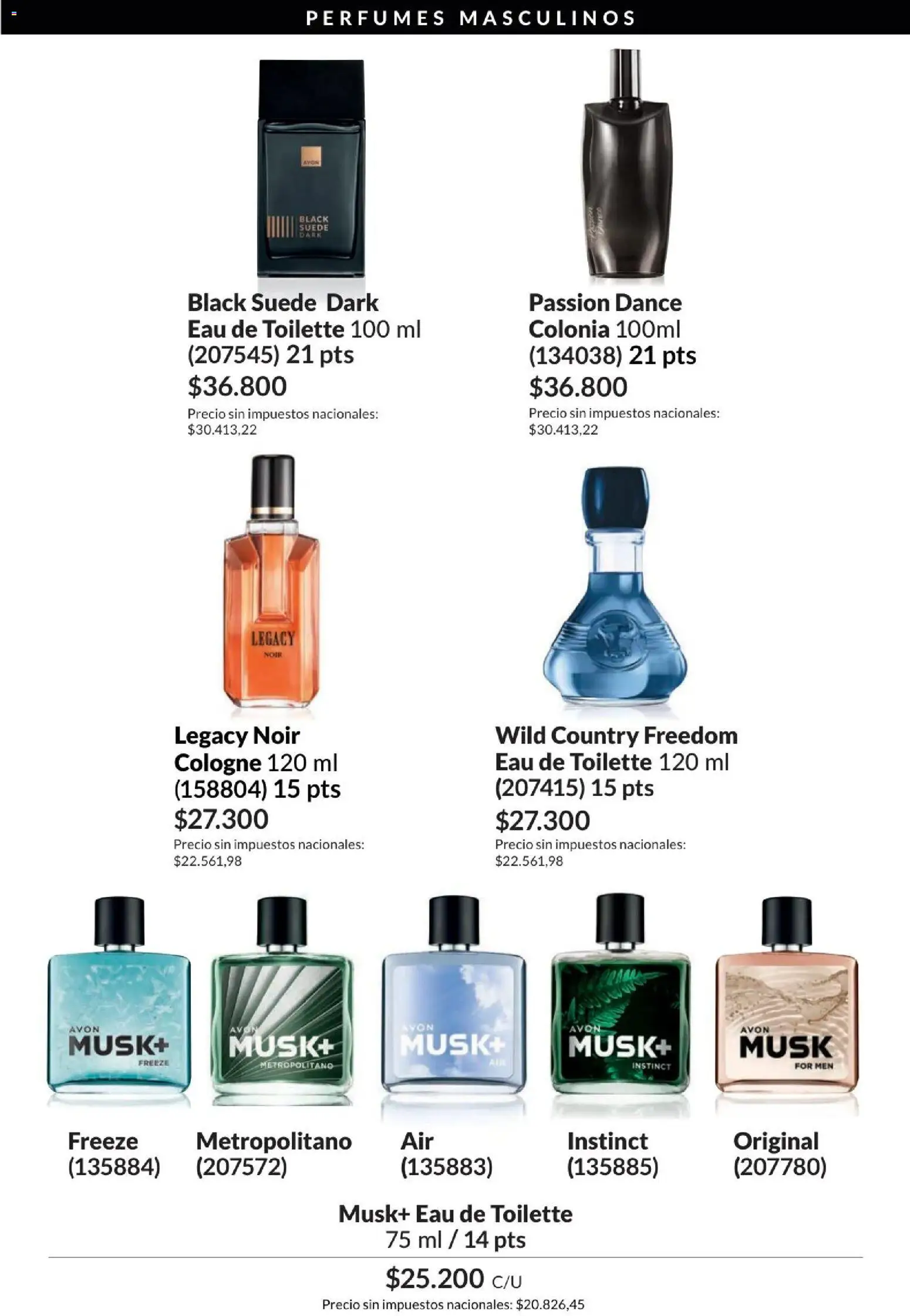 Catálogo AVON Campaña 4/2026 │ válido desde el 01/04/2026 | Página: 100 | Productos: Perfumes, Eau de toilette