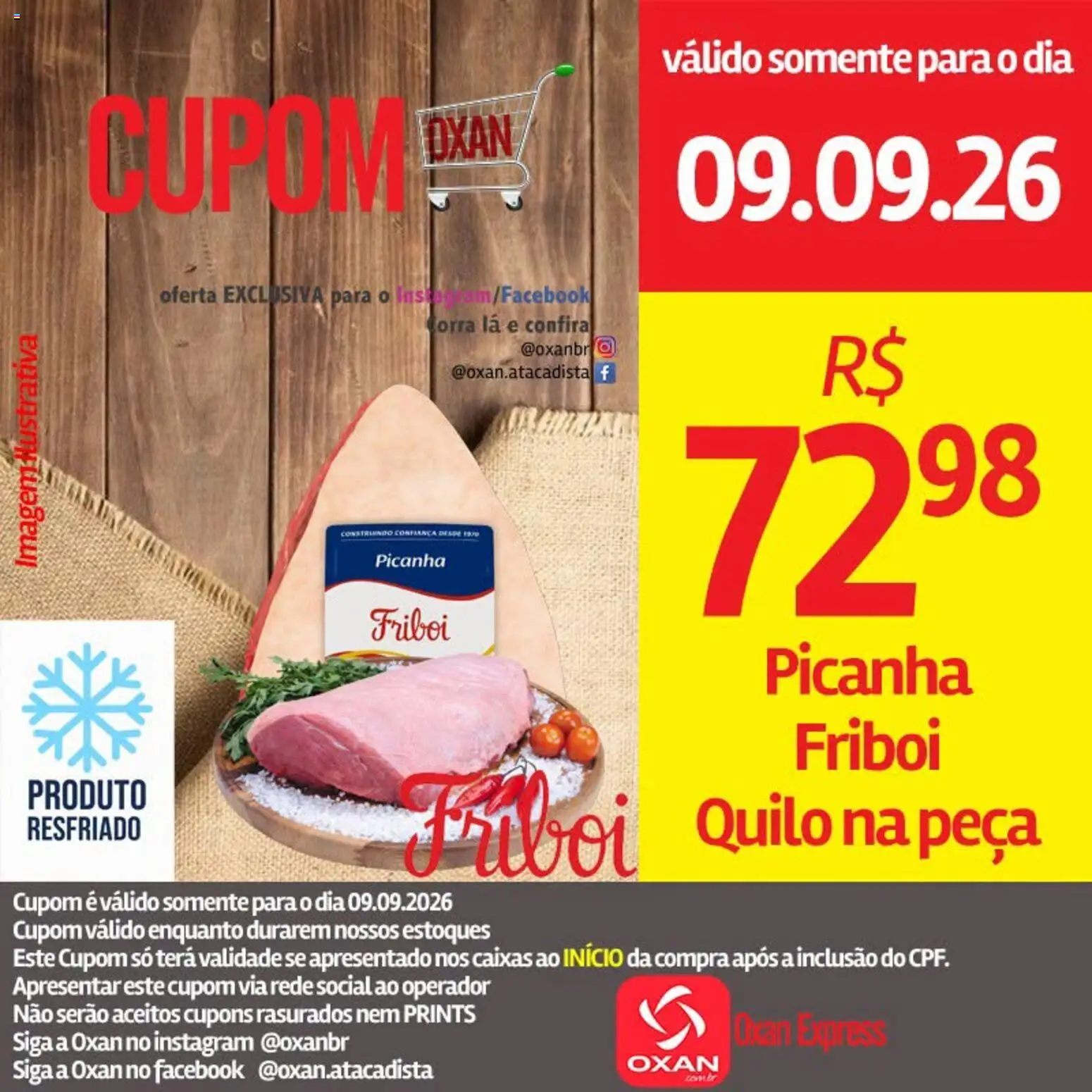 Oxan Atacadista Folheto - válido de 09/09/2026 | Página: 2 | Produtos: Picanha