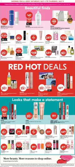 Preview of Shoppers weekly flyer / circulaire from shop Shoppers valid from Jul 3, 2026 | Page: 7 | Products: Fragrance, BB cream, Mascara, Nail polish