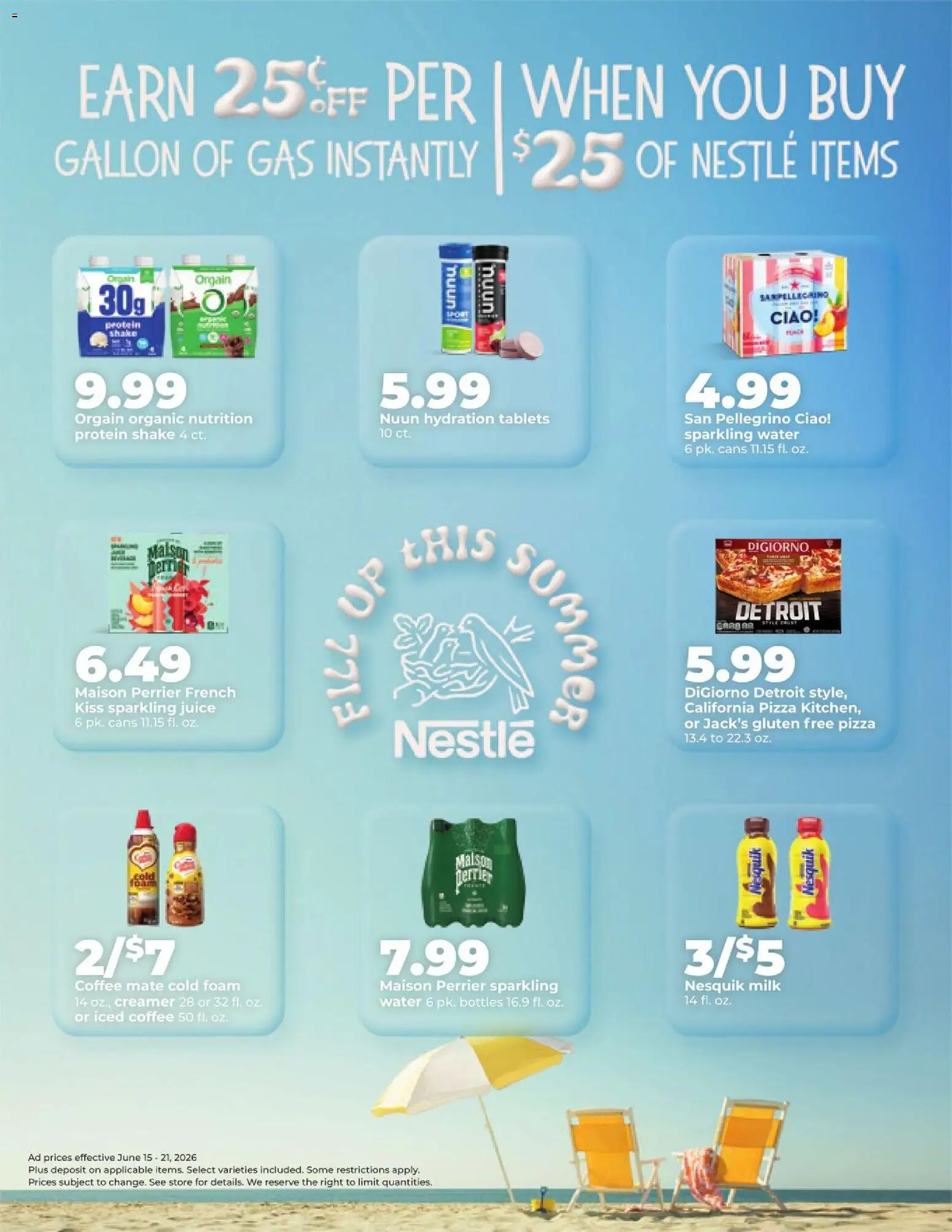 HyVee Weekly Ad - valid from 15.06.2026 | Page: 26 | Products: Coffee, Pizza, Juice, Water
