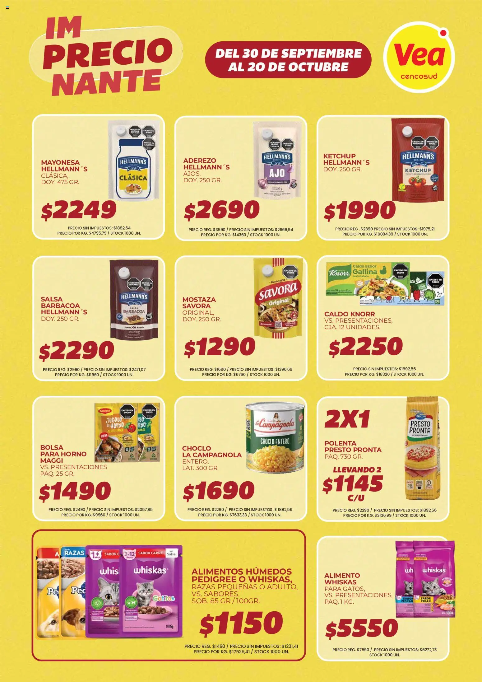 Vea - Volante imPRECIOnante Cuyo │ válido desde el 30/09/2026 | Página: 7 | Productos: Horno, Choclo, Ketchup, Mostaza