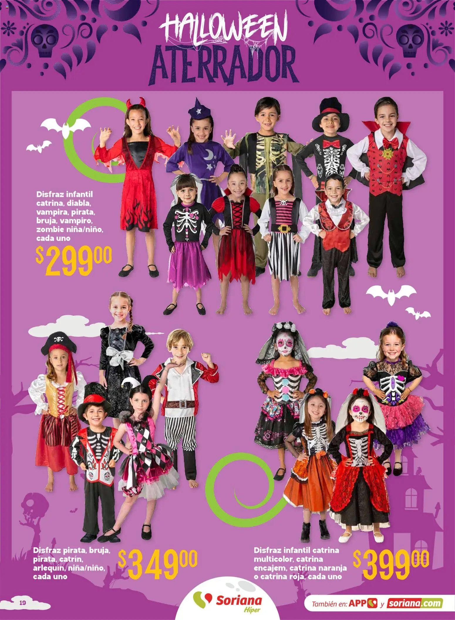 Nuevas ofertas de Soriana válidas en toda la República Mexicana desde el 08/09/2026. ¡Encuentra las mejores ofertas en Soriana Halloween y Día de muertos Híper Nacional! | Página: 19