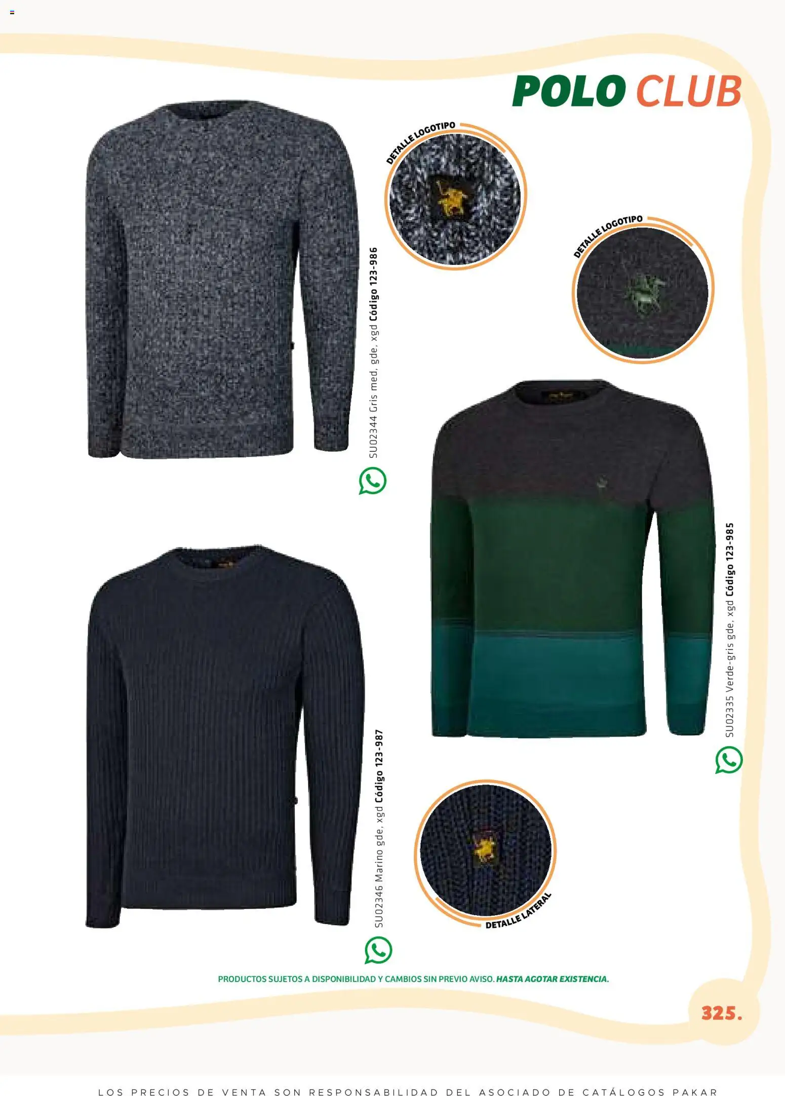 Nuevas ofertas de SC Pakar válidas en toda la República Mexicana desde el 27/02/2026. ¡Encuentra las mejores ofertas en SC Pakar catálogo Premium Men Tomo 1! | Página: 325