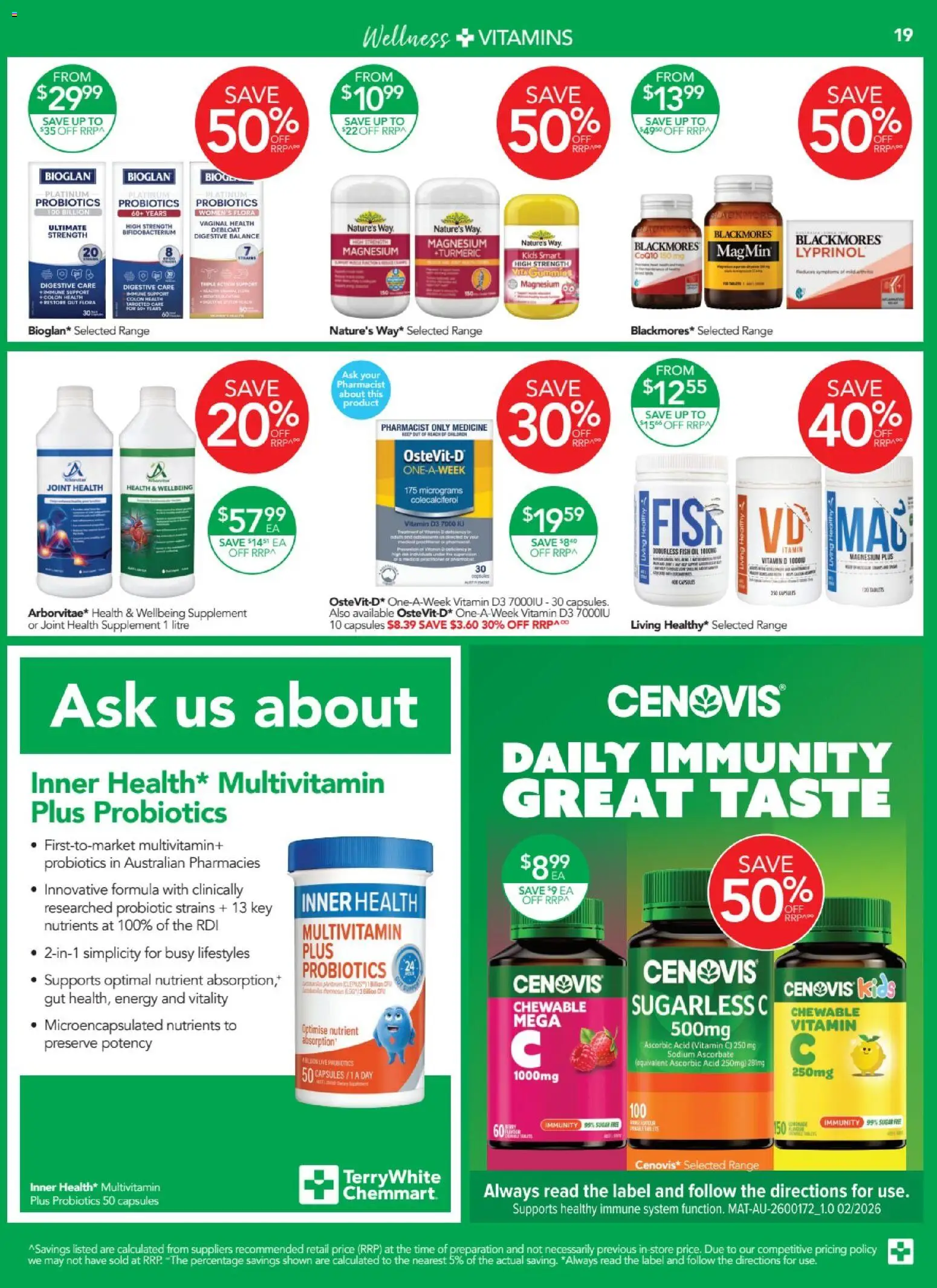 Terry White catalogue - valid from 16.04.2026 | Page: 19 | Products: Fish, Sugar, Nutrients, Vitamin