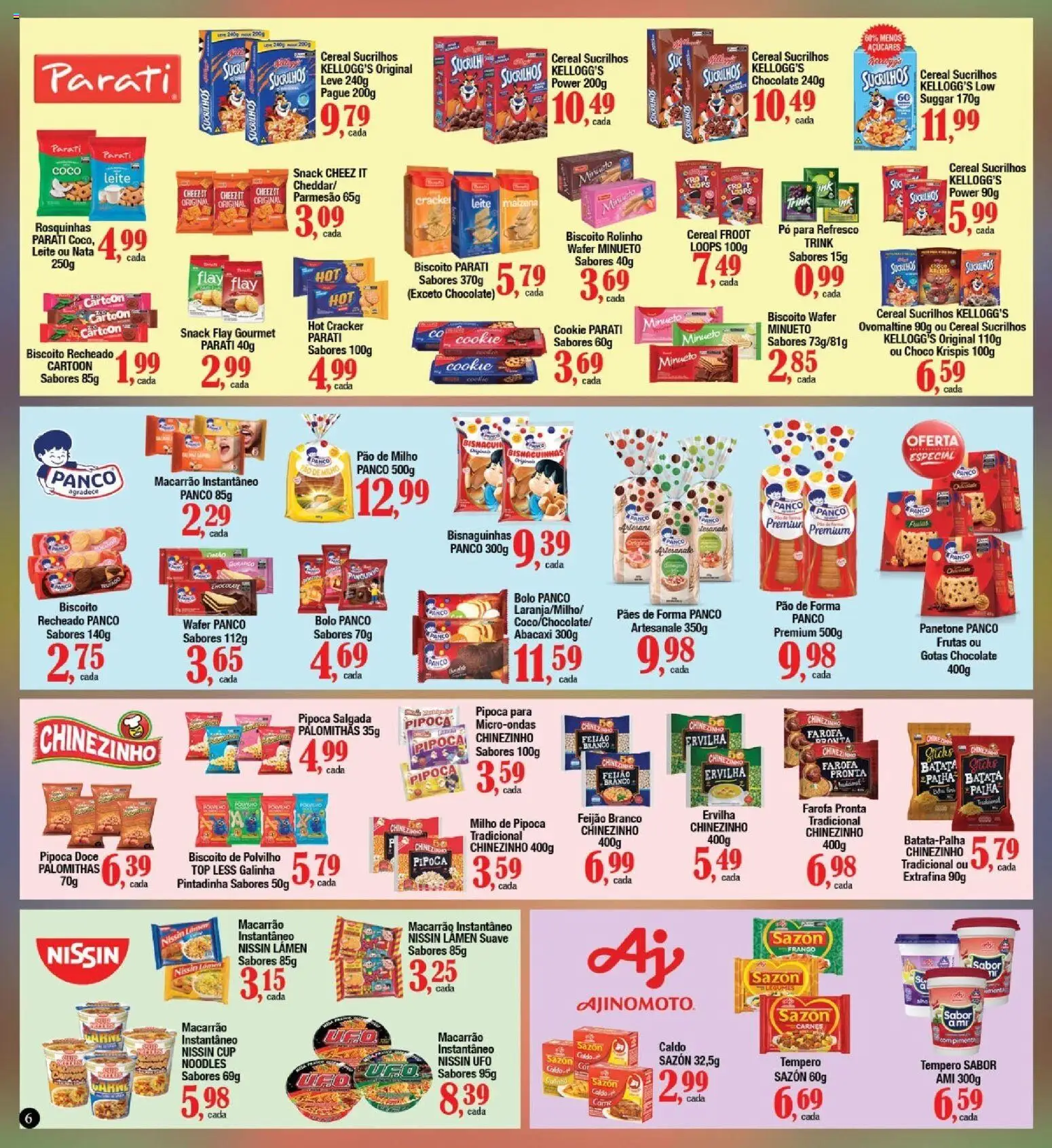 Supermercados Unidos Folheto - válido de 01/10/2026 | Página: 6 | Produtos: Carne, Bolo, Farofa, Biscoito recheado