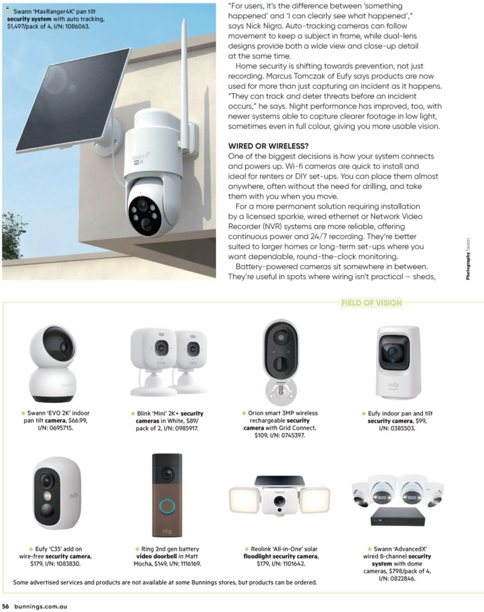 Bunnings Warehouse catalogue - valid from 01/08/2026 | Page: 64 | Products: Battery, Camera, Recorder, Video