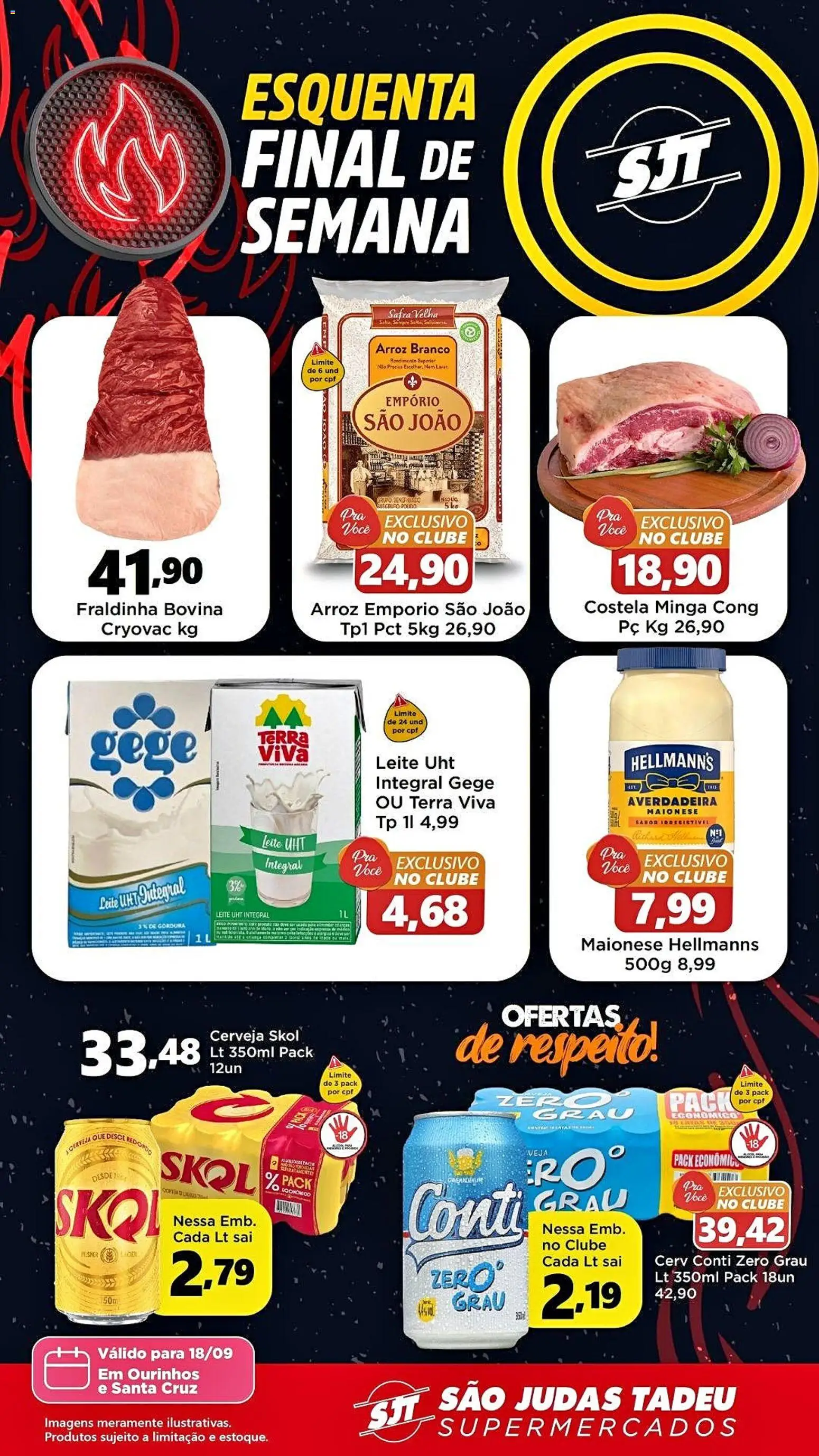 São Judas Tadeu Folheto - válido de 18/09/2026 | Página: 1 | Produtos: Fraldinha, Leite, Cerveja, Maionese