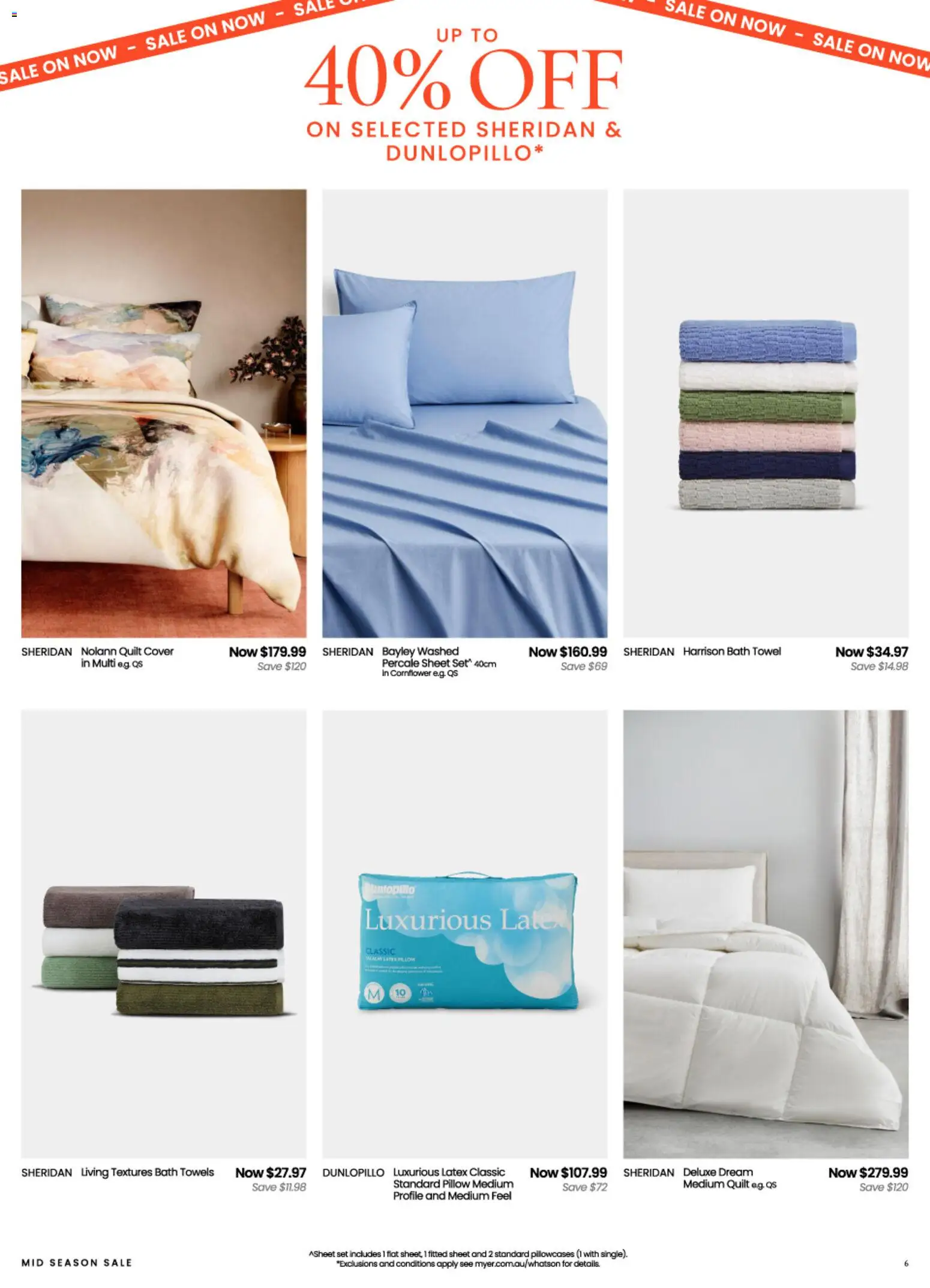 Myer catalogue - valid from 09/09/2026 | Page: 6 | Products: Bath, Towels, Pillow