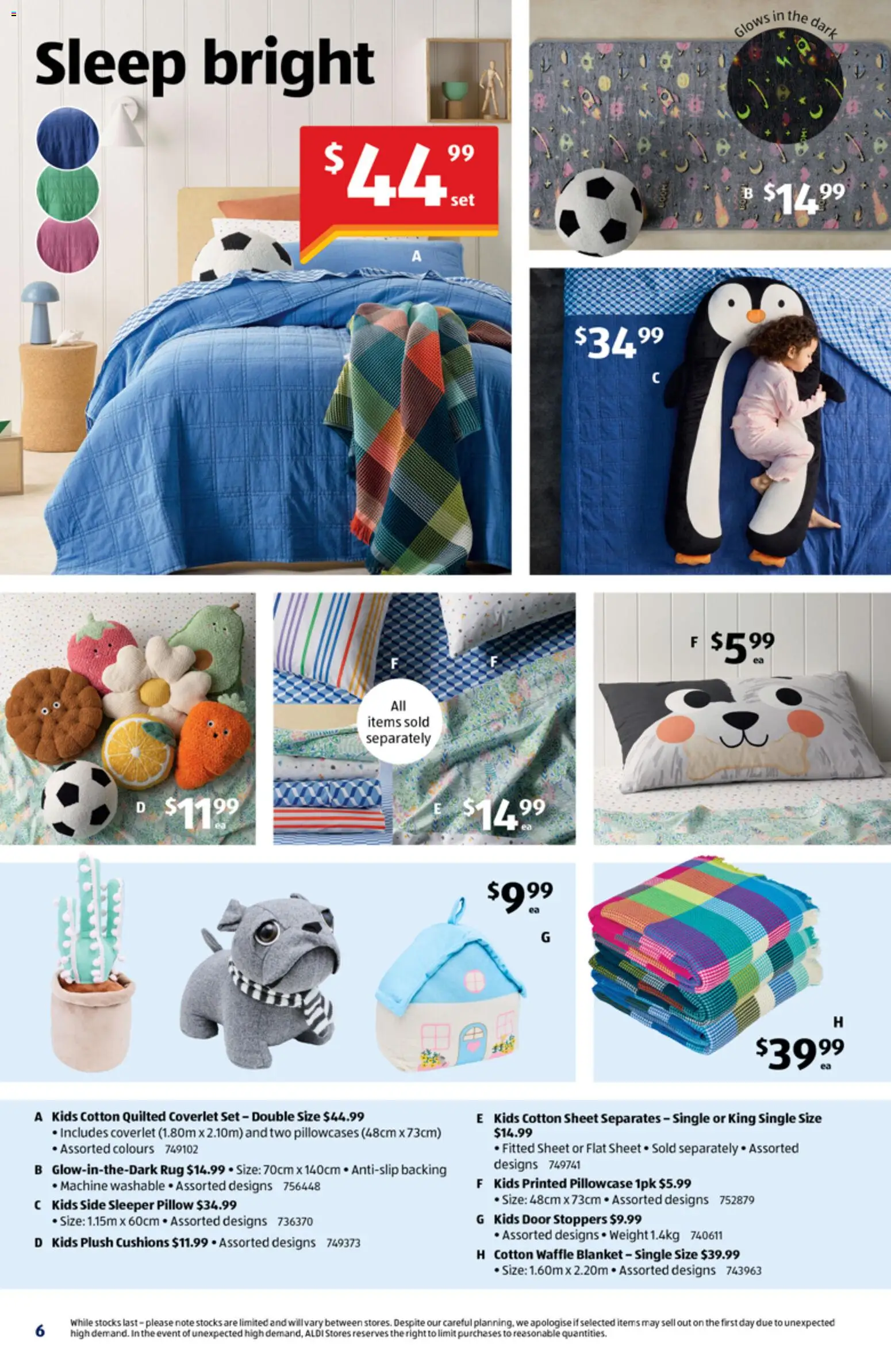 Aldi catalogue - valid from 30/09/2026 | Page: 6 | Products: Rug, Cushion, Weight, Bed