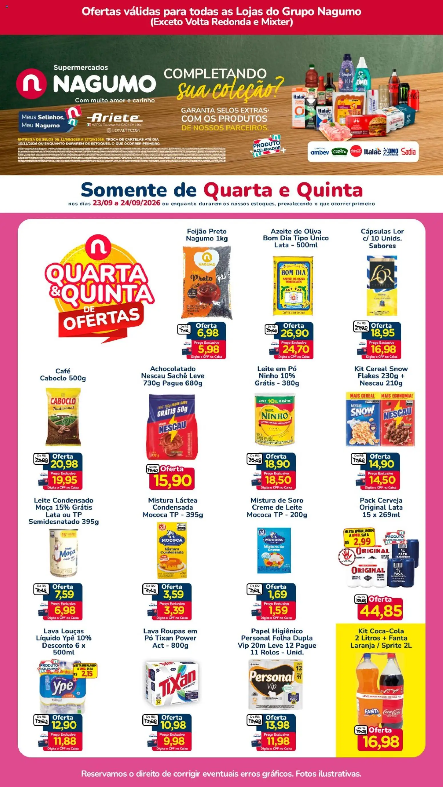 Nagumo Folheto - válido de 23/09/2026 | Página: 1 | Produtos: Pó, Fanta, Caixa, Creme