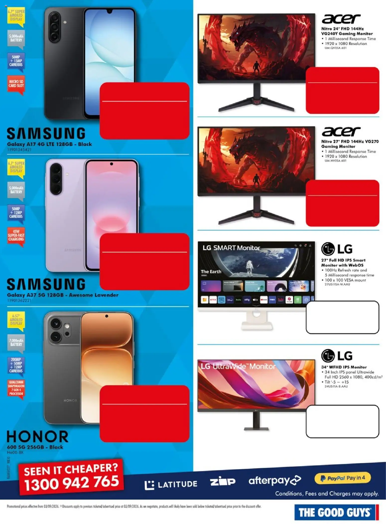 The Good Guys catalogue - valid from 03/09/2026 | Page: 8 | Products: Battery, Monitor