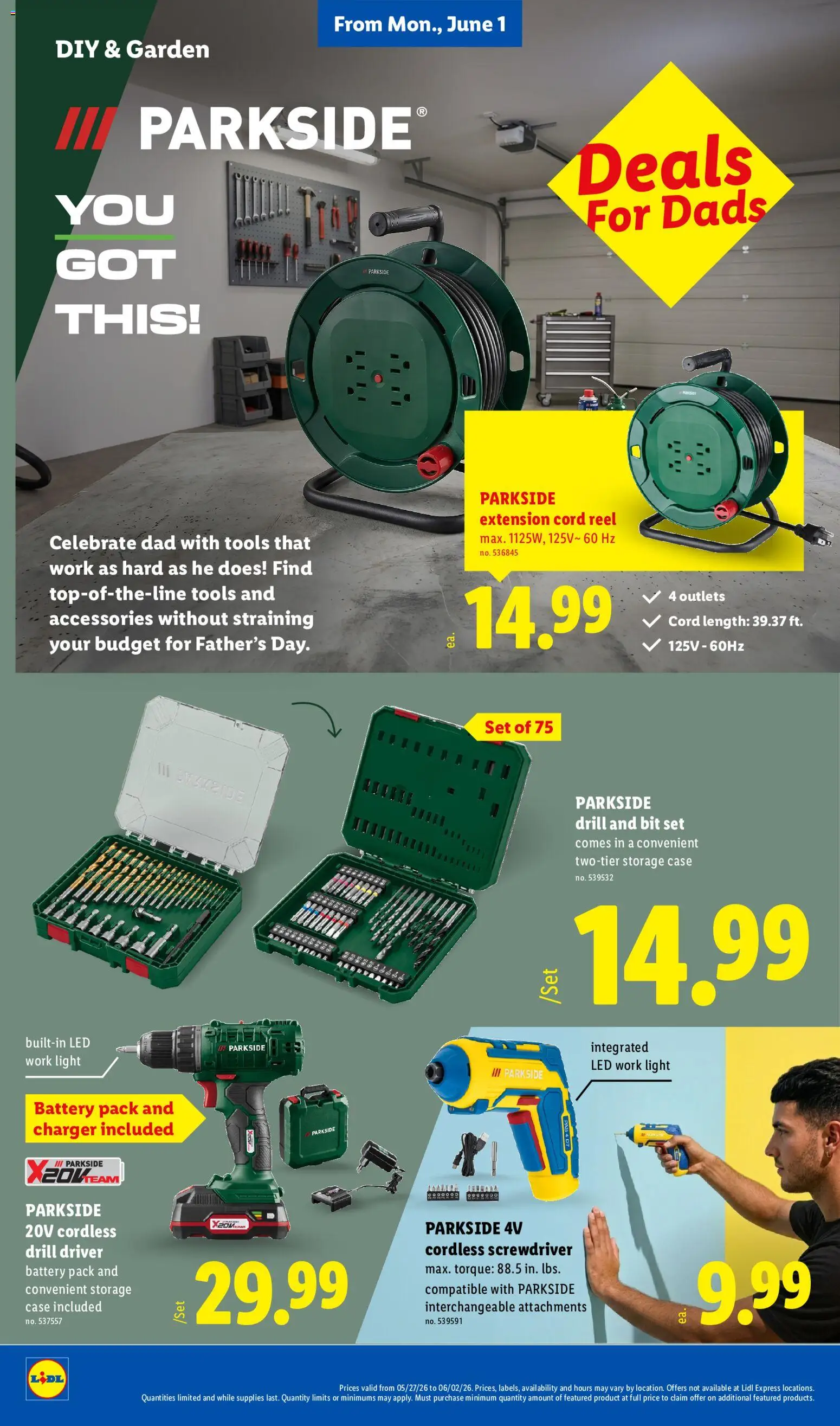 Lidl Weekly Ad - valid from 27.05.2026 | Page: 34 | Products: Screwdriver, Battery, Charger, Case