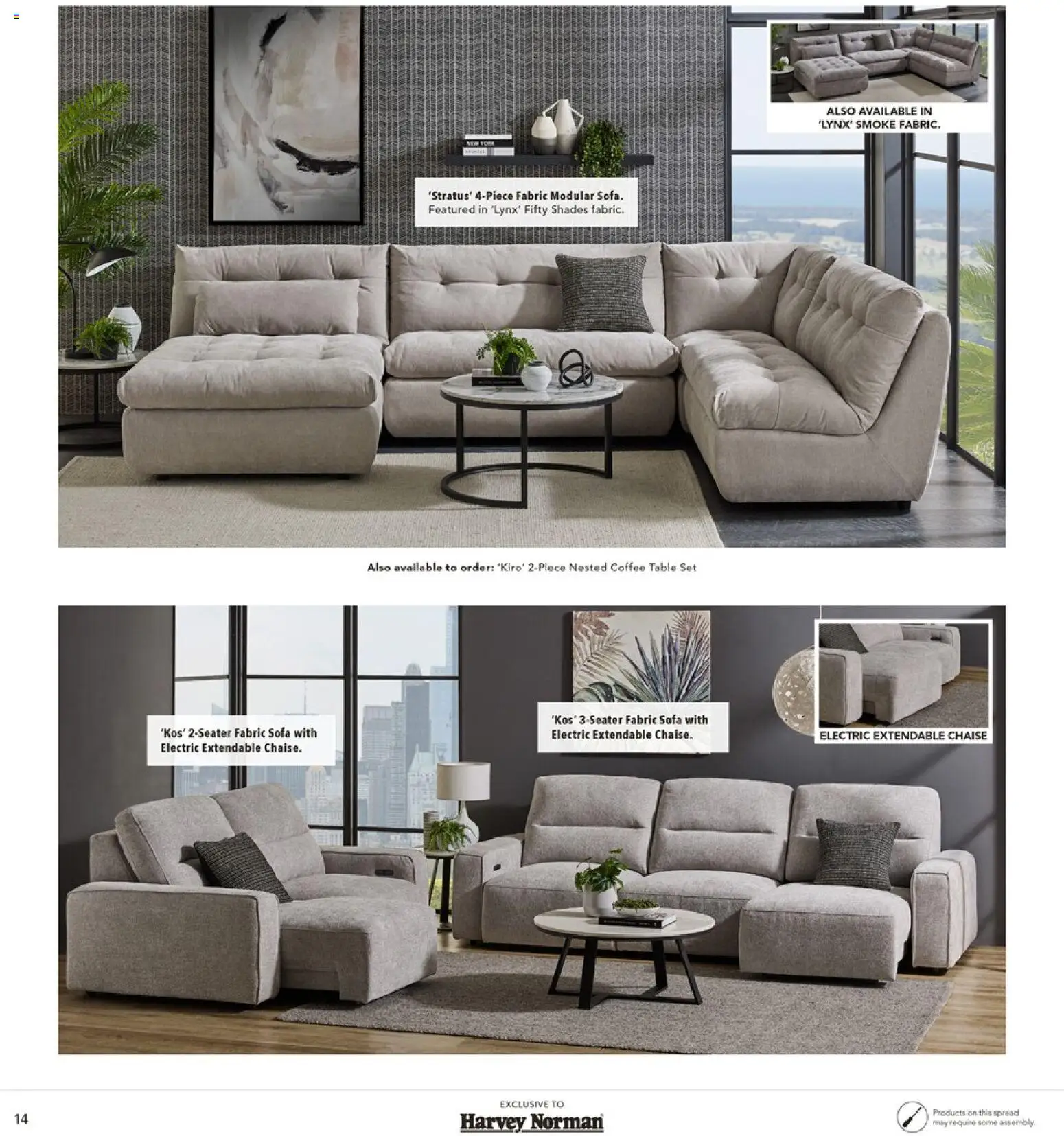 Harvey Norman catalogue - valid from 12.02.2026 | Page: 14 | Products: Sofa, Coffee table, Table, Coffee