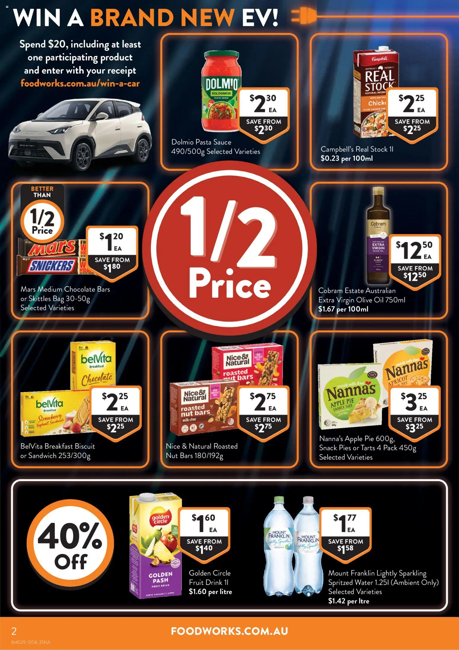 Foodworks catalogue - valid from 12/08/2026 | Page: 2 | Products: Milk, Yoghurt, Water, Pies