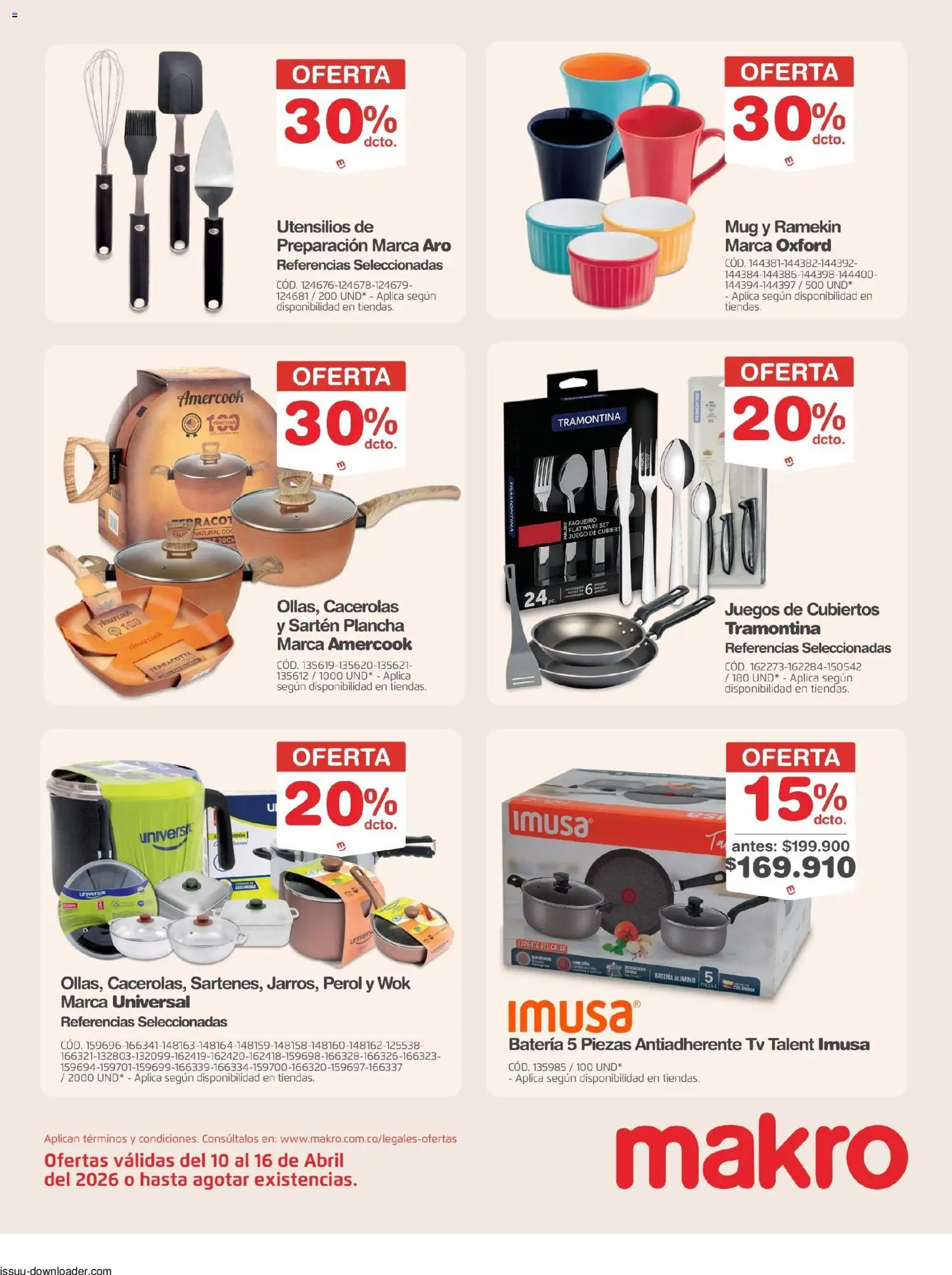 Makro revista - valida desde el 10.04.2026 | Página: 26 | Productos: Sartén, Juego, Batería, Wok