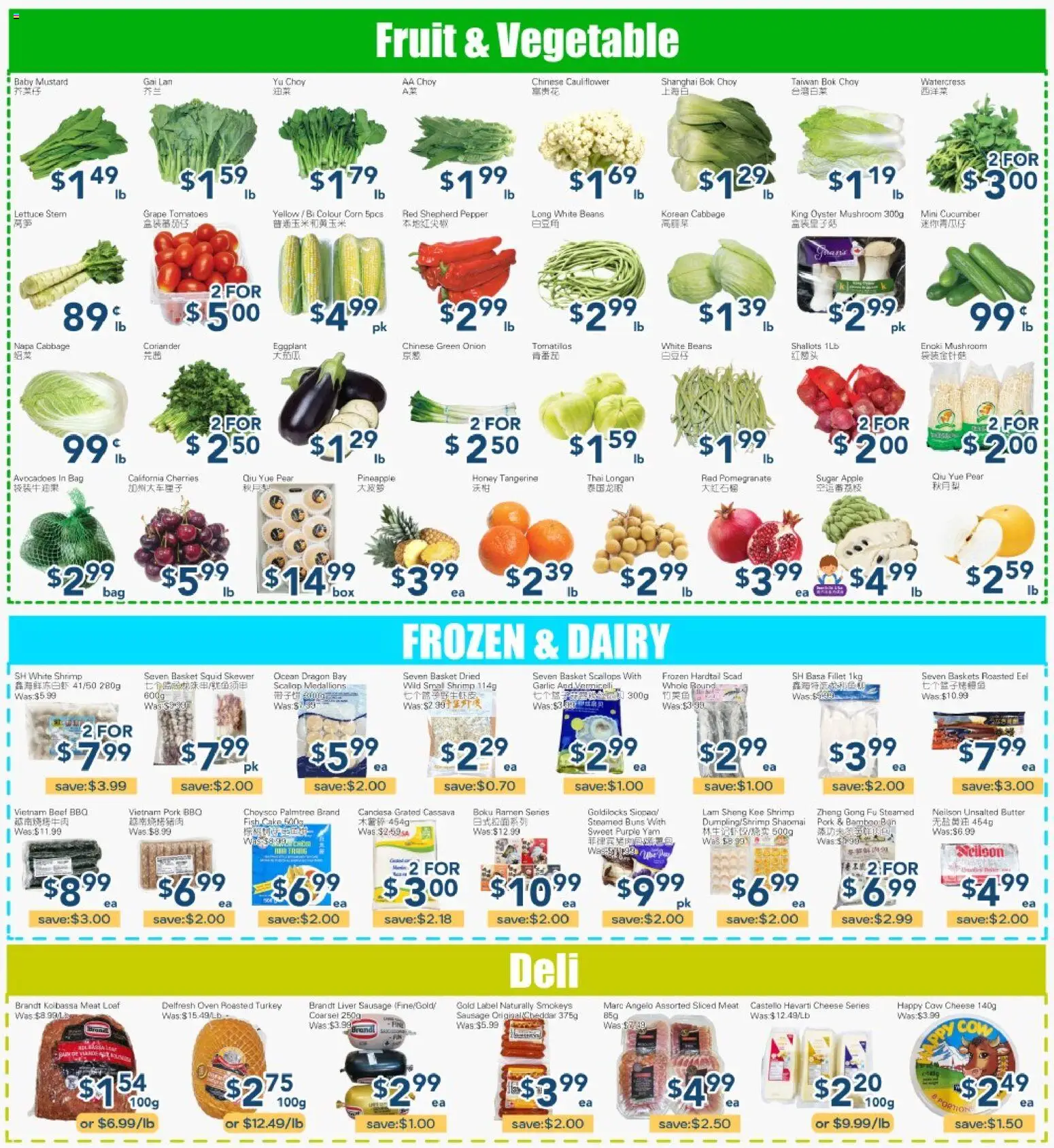 Oceans flyer valid from 01.05.2026 | Page: 3 | Products: Pineapple, Turkey, Basket, Butter