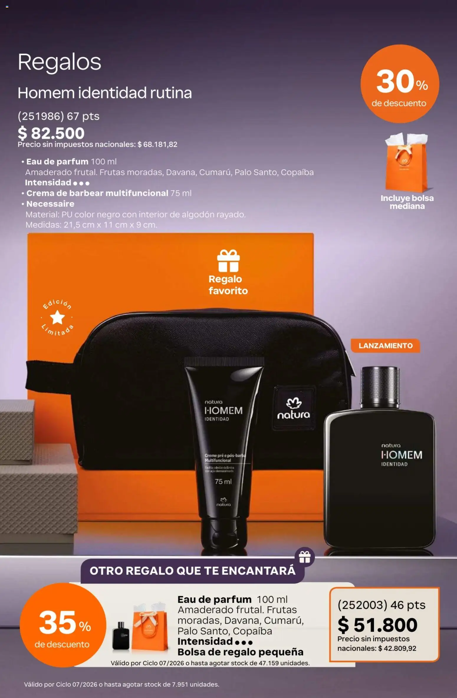 Catálogo Natura Ciclo 7 │ válido desde el 06.05.2026 | Página: 8 | Productos: Algodón, Bolsa, Té, Crema