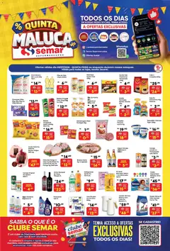 Semar Supermercado ofertas Quarta Maluca - Pré-Visualização do folheto da loja Semar Supermercado, válido de 09/07/2026