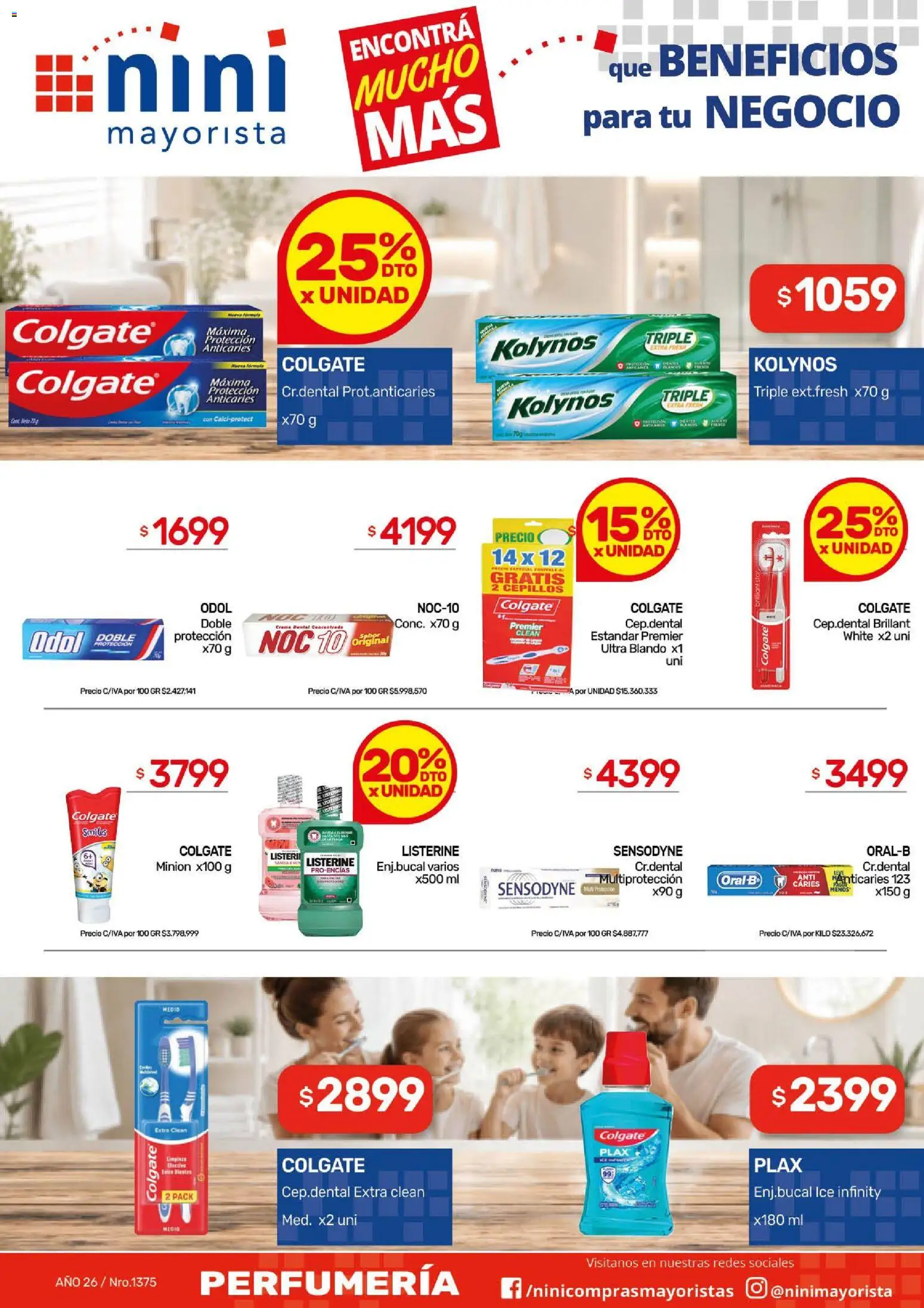 NINI Mayorista catálogo │ válido desde el 31/08/2026 | Página: 3 | Productos: Listerine, Crema