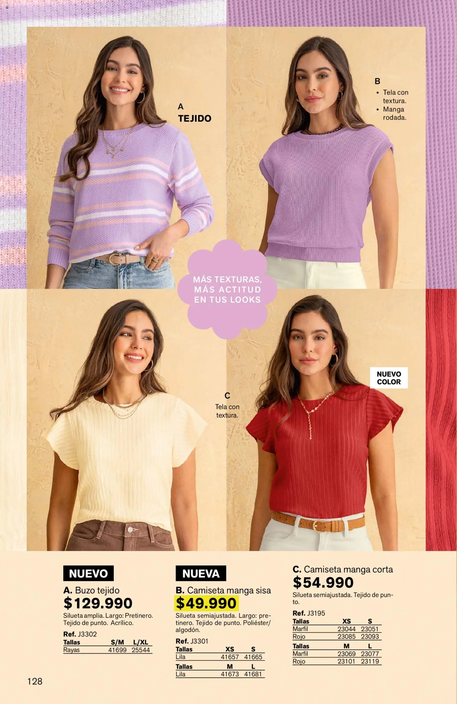 Leonisa revista - valida desde el 11/09/2026 | Página: 128 | Productos: Buzo, Camiseta, Camiseta manga sisa