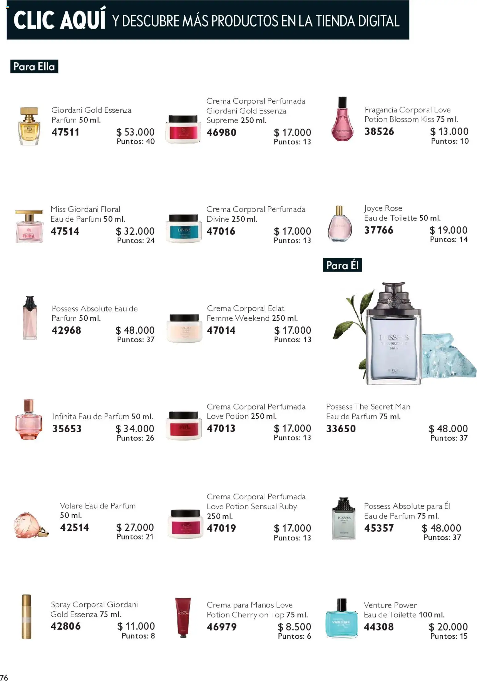 Oriflame Catálogo │ válido desde el 09.05.2026 | Página: 78 | Productos: Top, Fragancia, Eau de toilette, Crema