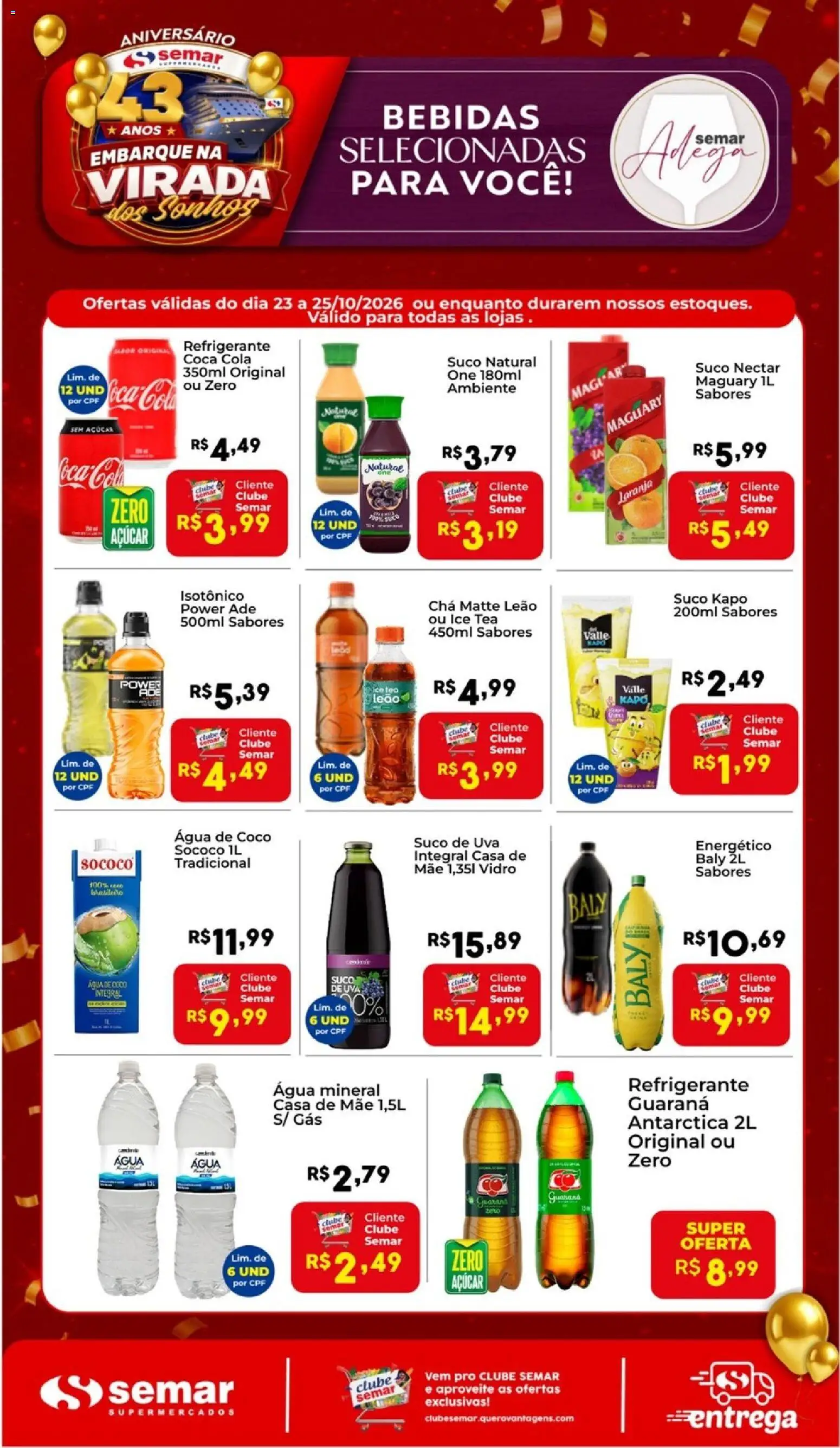 Semar Supermercado Folheto - válido de 23/10/2026 | Página: 1
