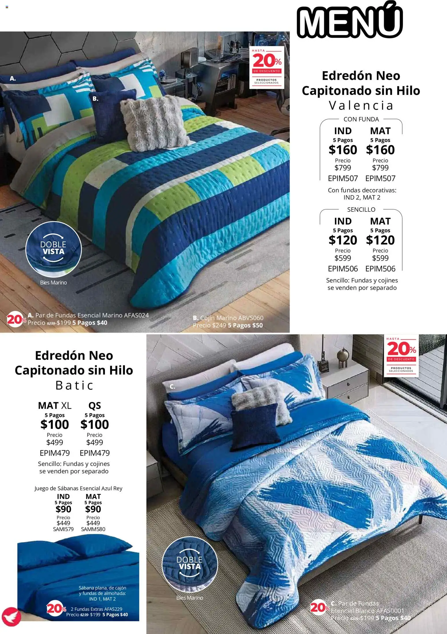 Nuevas ofertas de Colchas Concord válidas en toda la República Mexicana desde el 01/08/2026. ¡Encuentra las mejores ofertas en Colchas Concord catálogo! | Página: 79 | Productos: Juego, Funda, Almohada, Sabanas