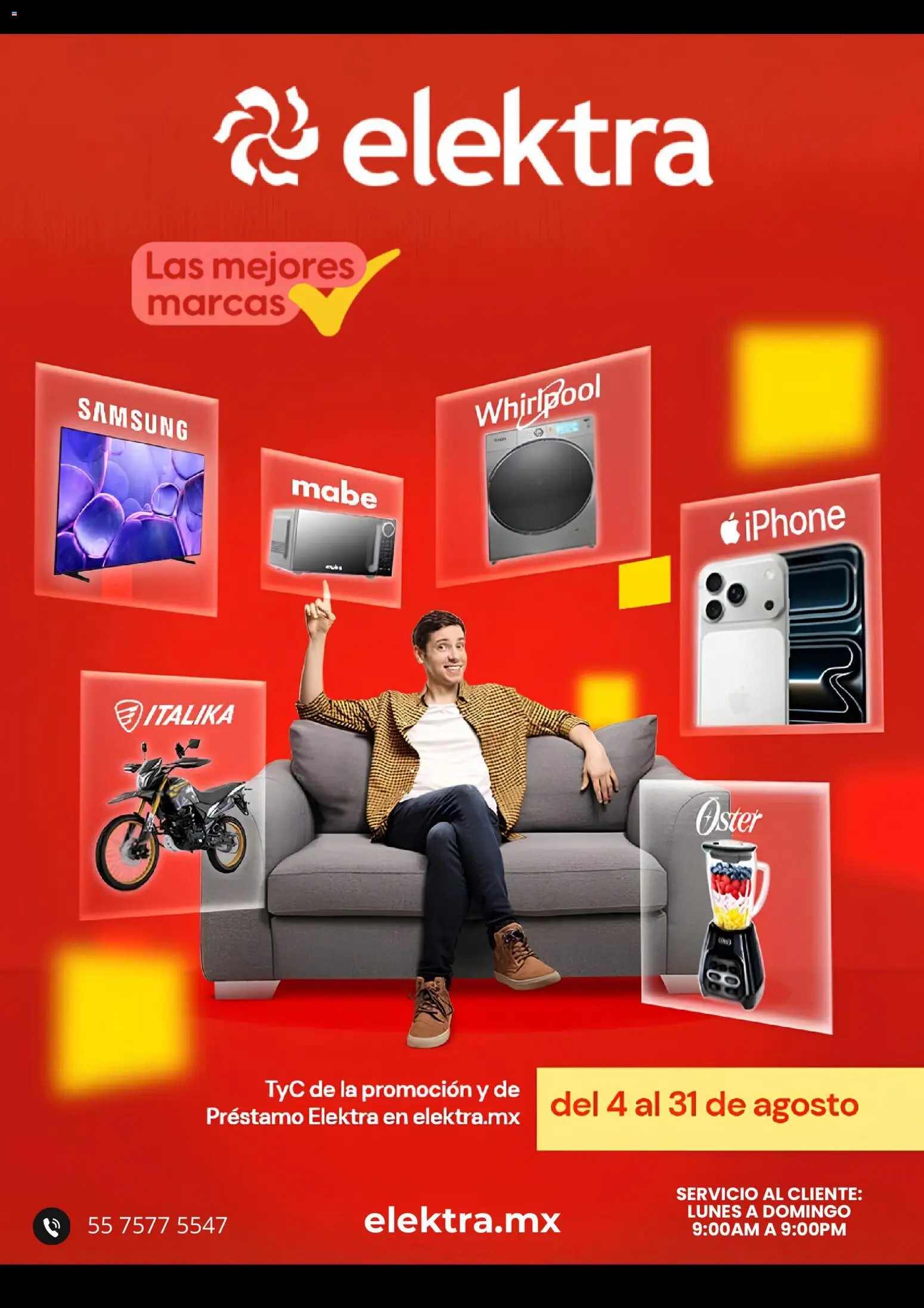 Nuevas ofertas de Elektra válidas en toda la República Mexicana desde el 04/08/2026. ¡Encuentra las mejores ofertas en Elektra catálogo! | Página: 1