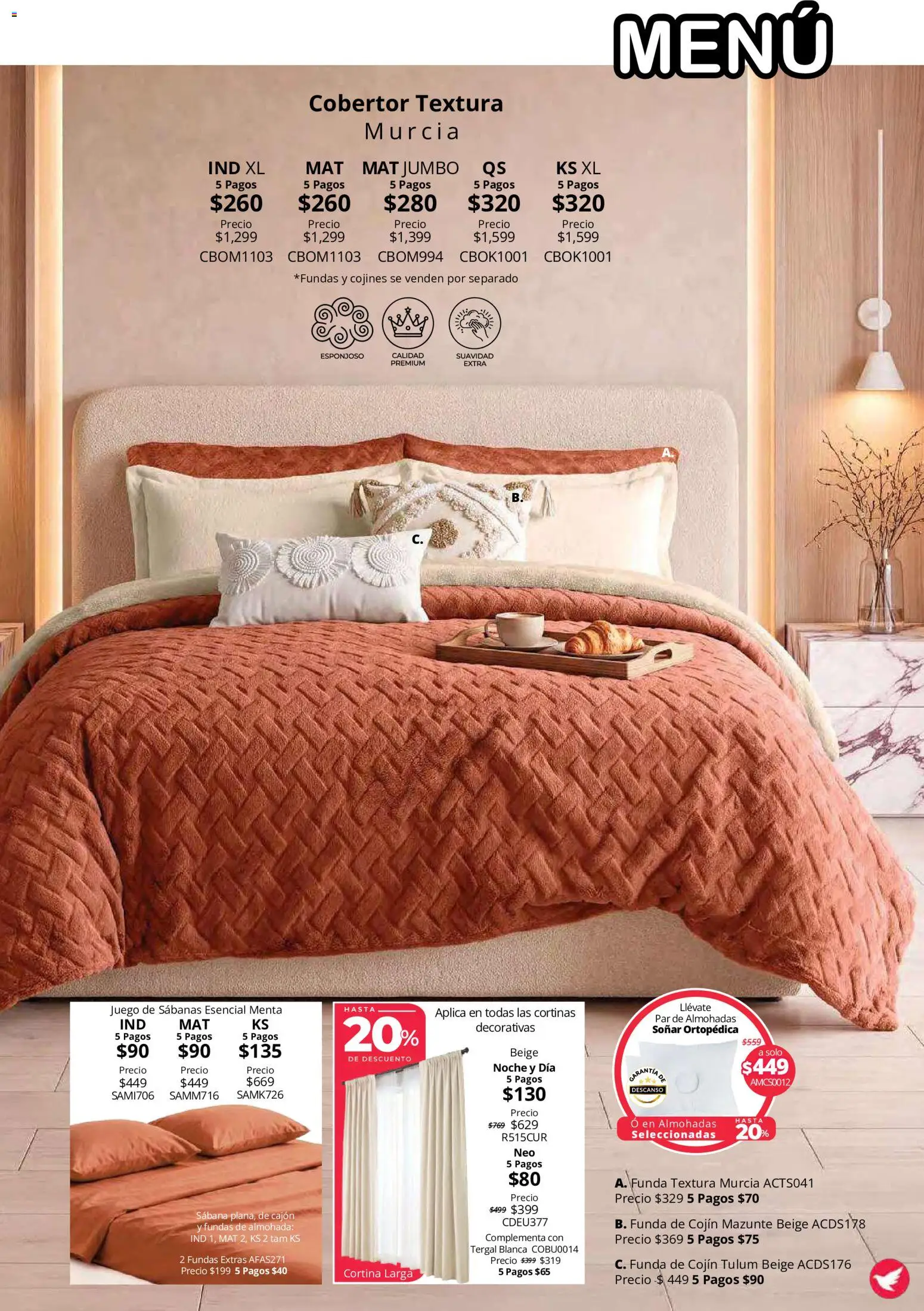 Nuevas ofertas de Colchas Concord válidas en toda la República Mexicana desde el 15/10/2026. ¡Encuentra las mejores ofertas en Colchas Concord catálogo Colección Cobertor Calor de Hogar! | Página: 63